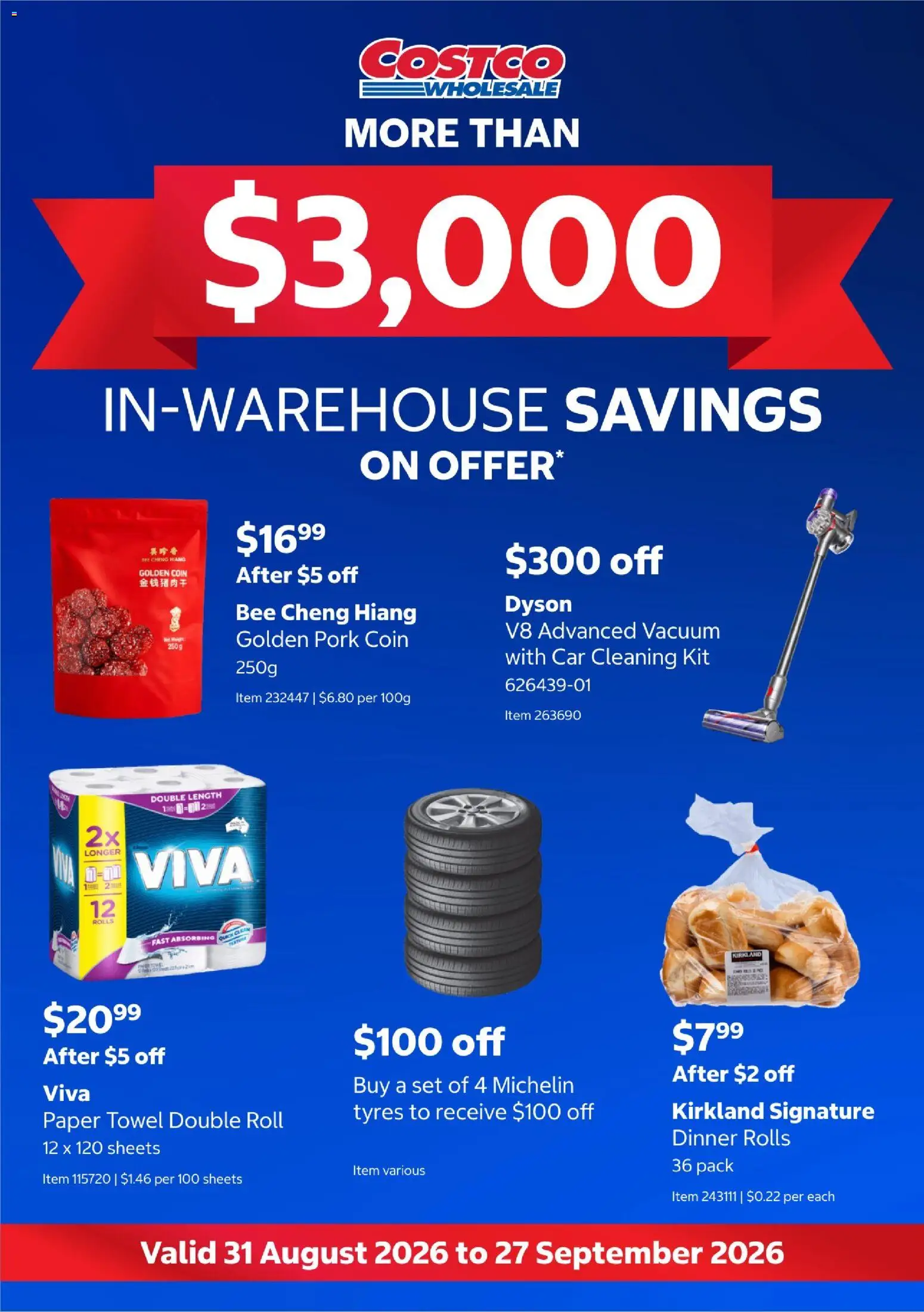 Preview of catalogue Costco In-warehouse savings from shop Costco valid 31/08/2026