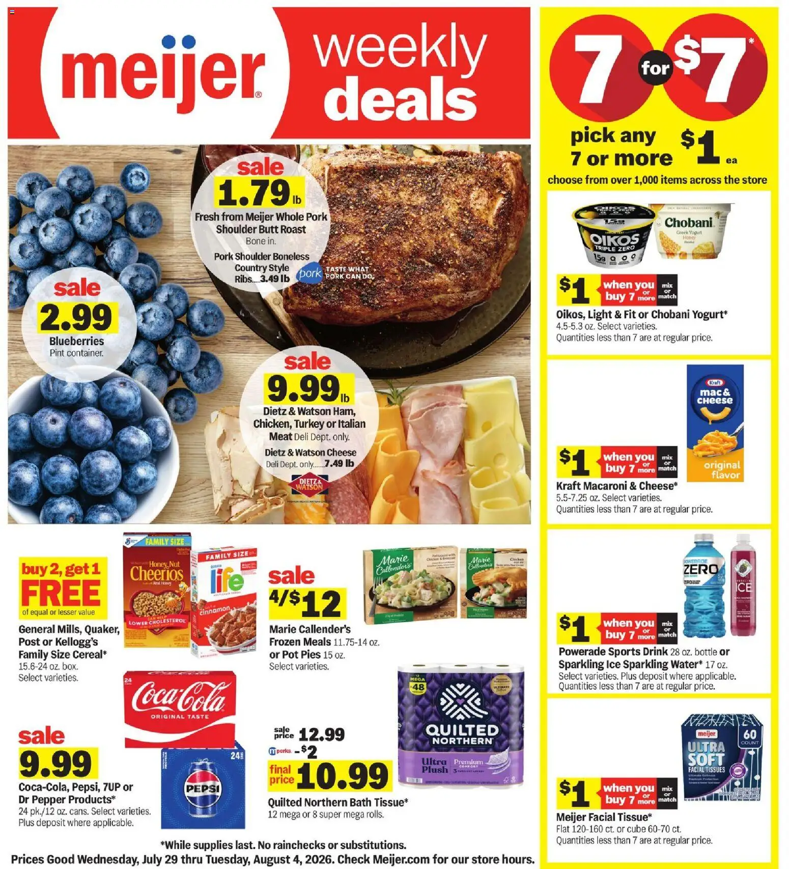 Ad Preview of Meijer Meijer Weekly Ad from 07/29/2026