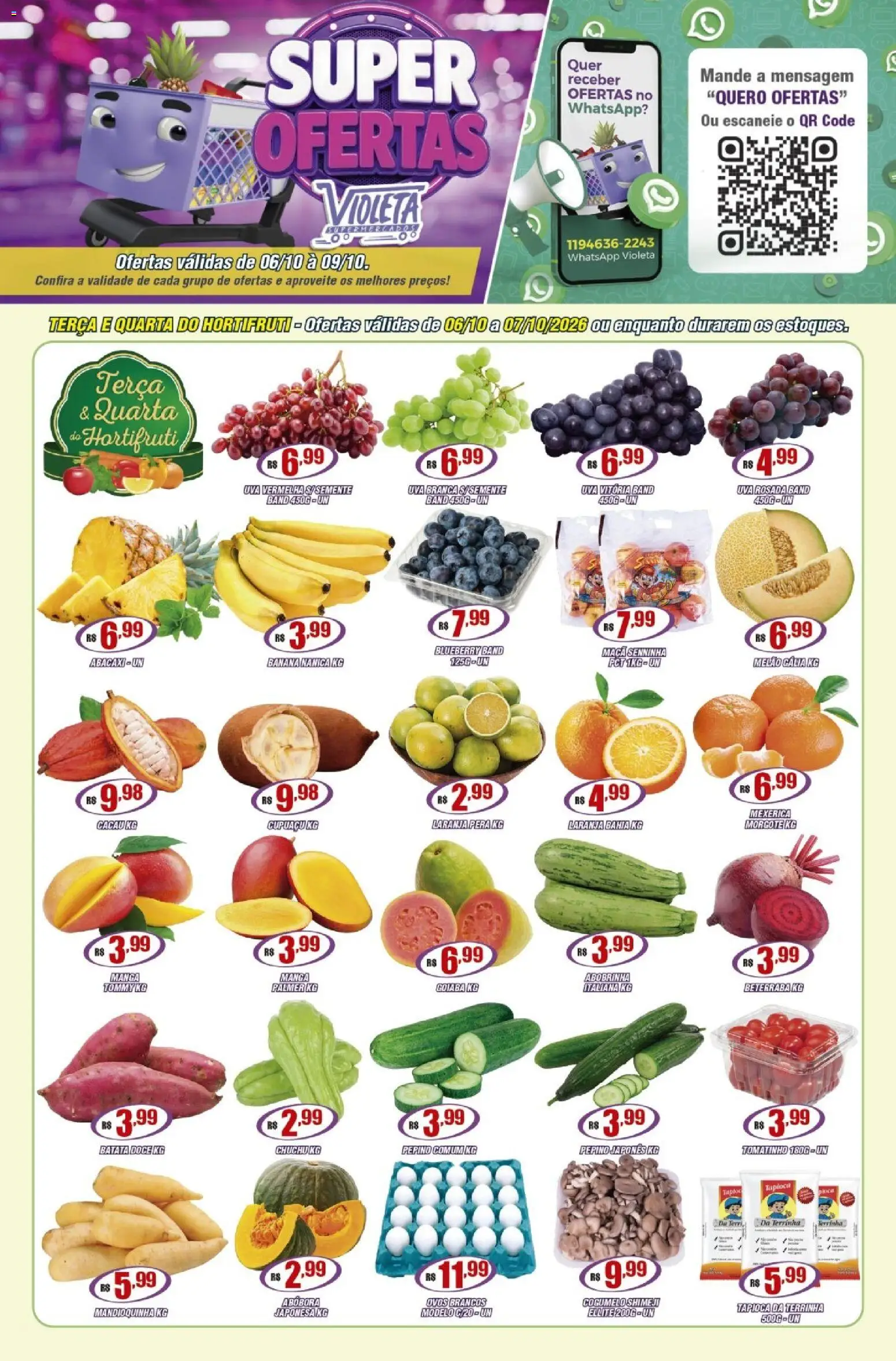 Pré-Visualização do folheto "Violeta Supermercados - Ofertas da semana" da loja Violeta Supermercados válido a partir de 06/10/2026