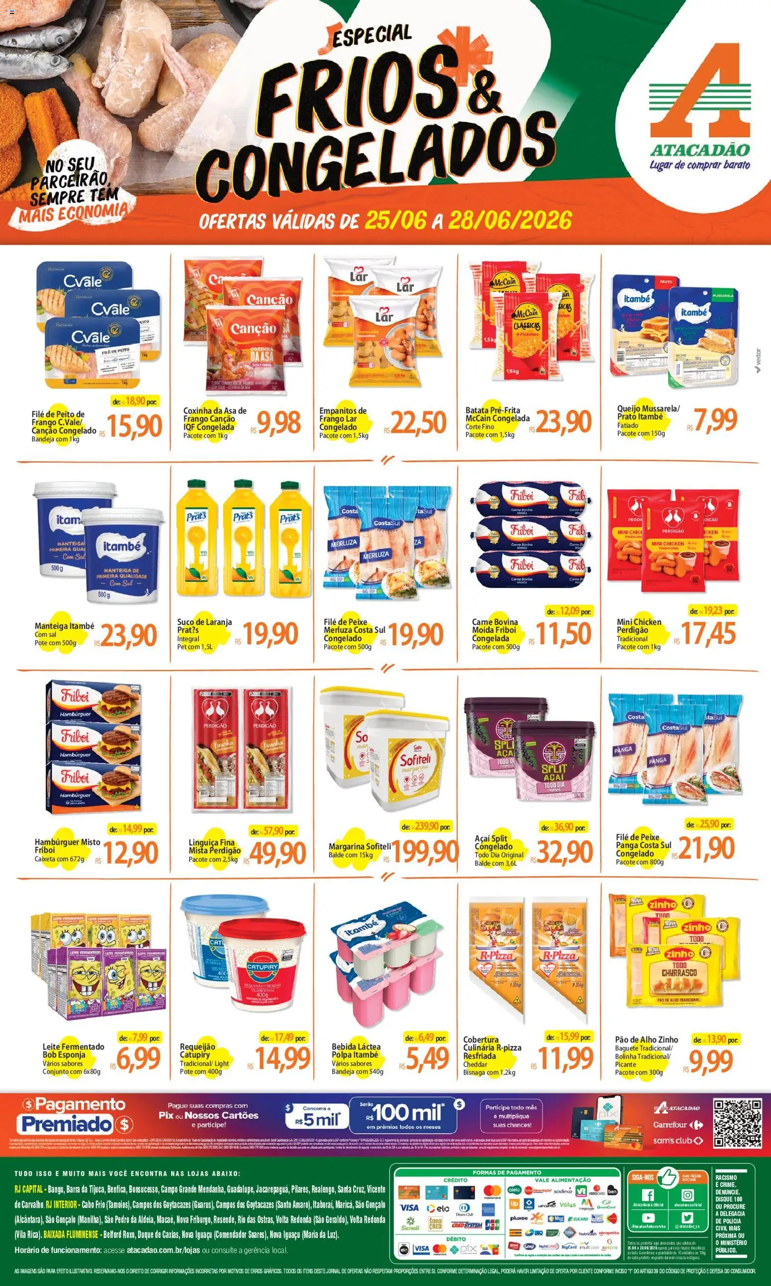 Pré-Visualização do folheto "Atacadão ofertas - RJ" da loja Atacadão válido a partir de 25/06/2026