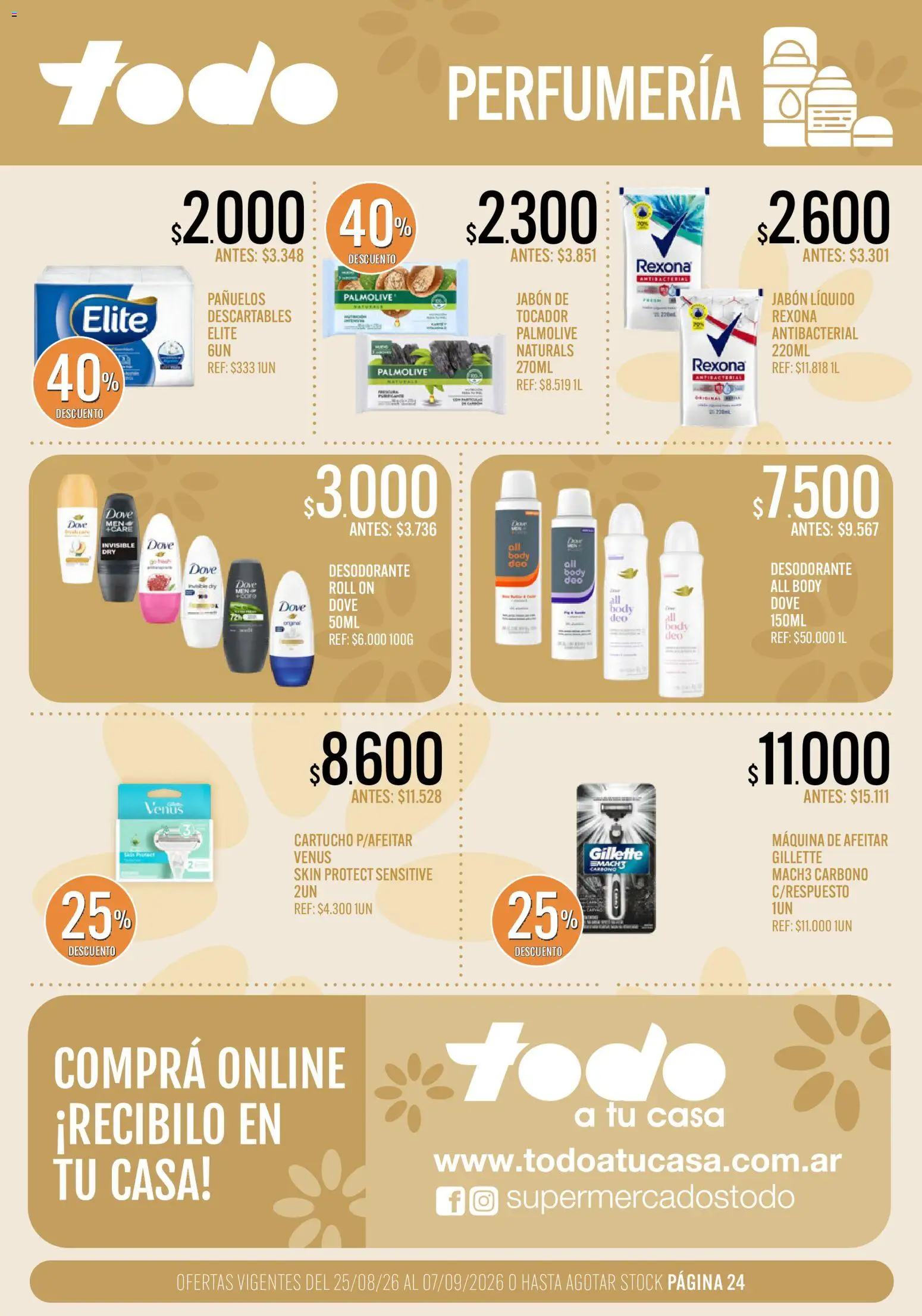 Vista previa del folleto de la tienda Supermercados TODO válido desde el 25/08/2026 