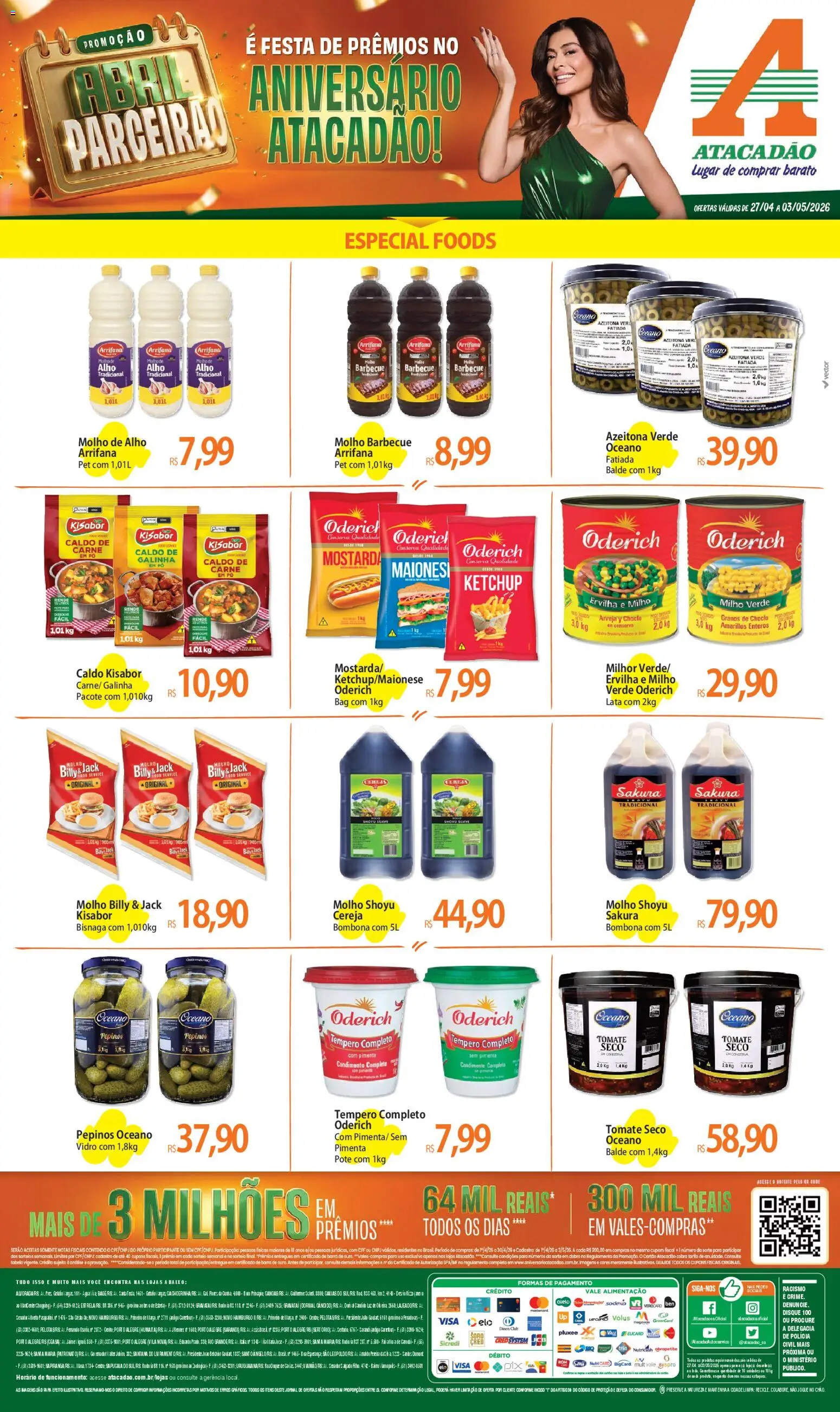 Pré-Visualização do folheto "Atacadão ofertas - RS" da loja Atacadão válido a partir de 27/04/2026