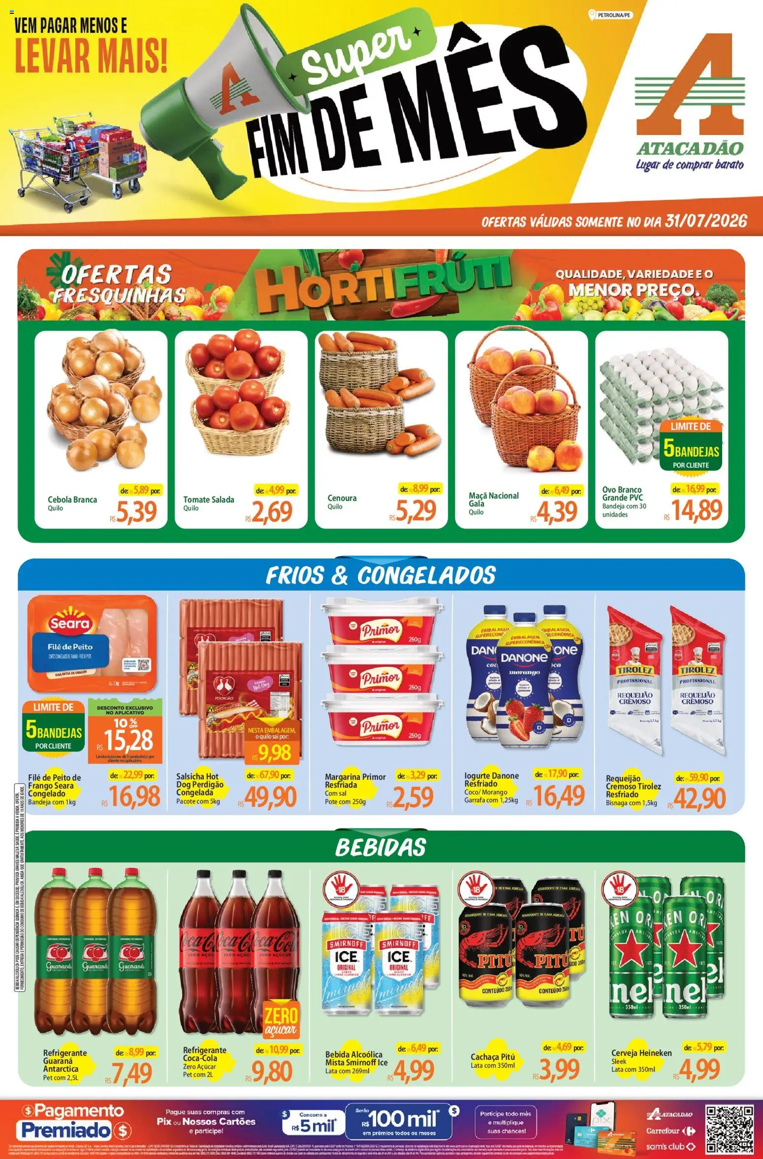 Pré-Visualização do folheto "Atacadão ofertas - PE" da loja Atacadão válido a partir de 31/07/2026