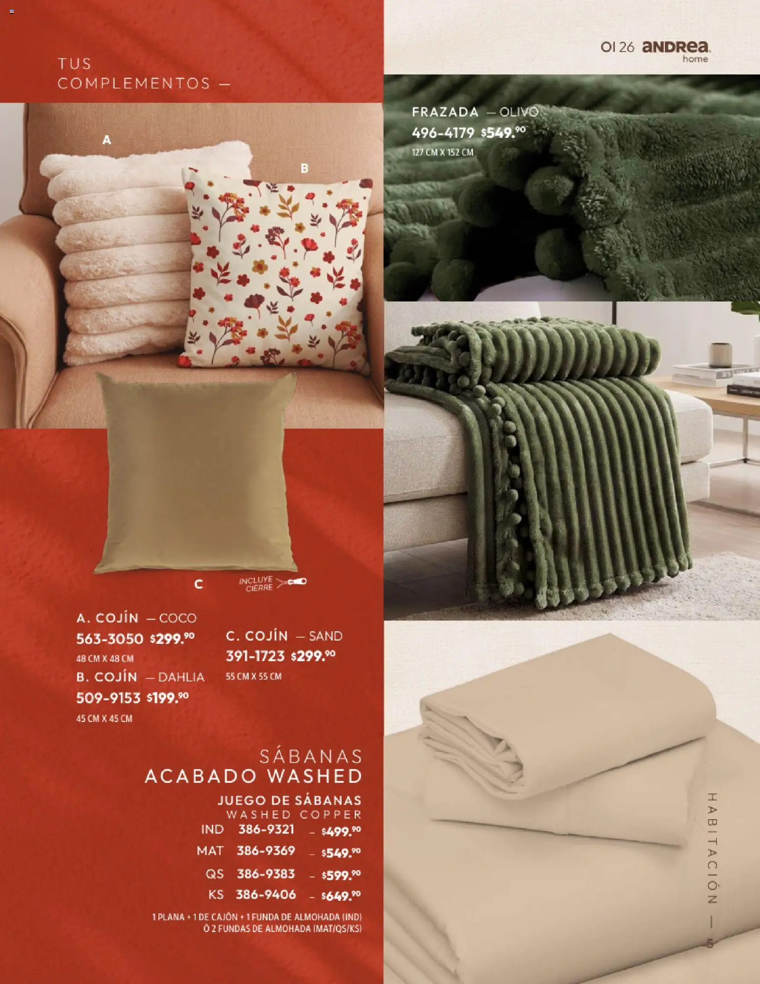 Vista previa las ofertas de la tienda Andrea - Andrea catálogo Home desde el 01/09/2026 