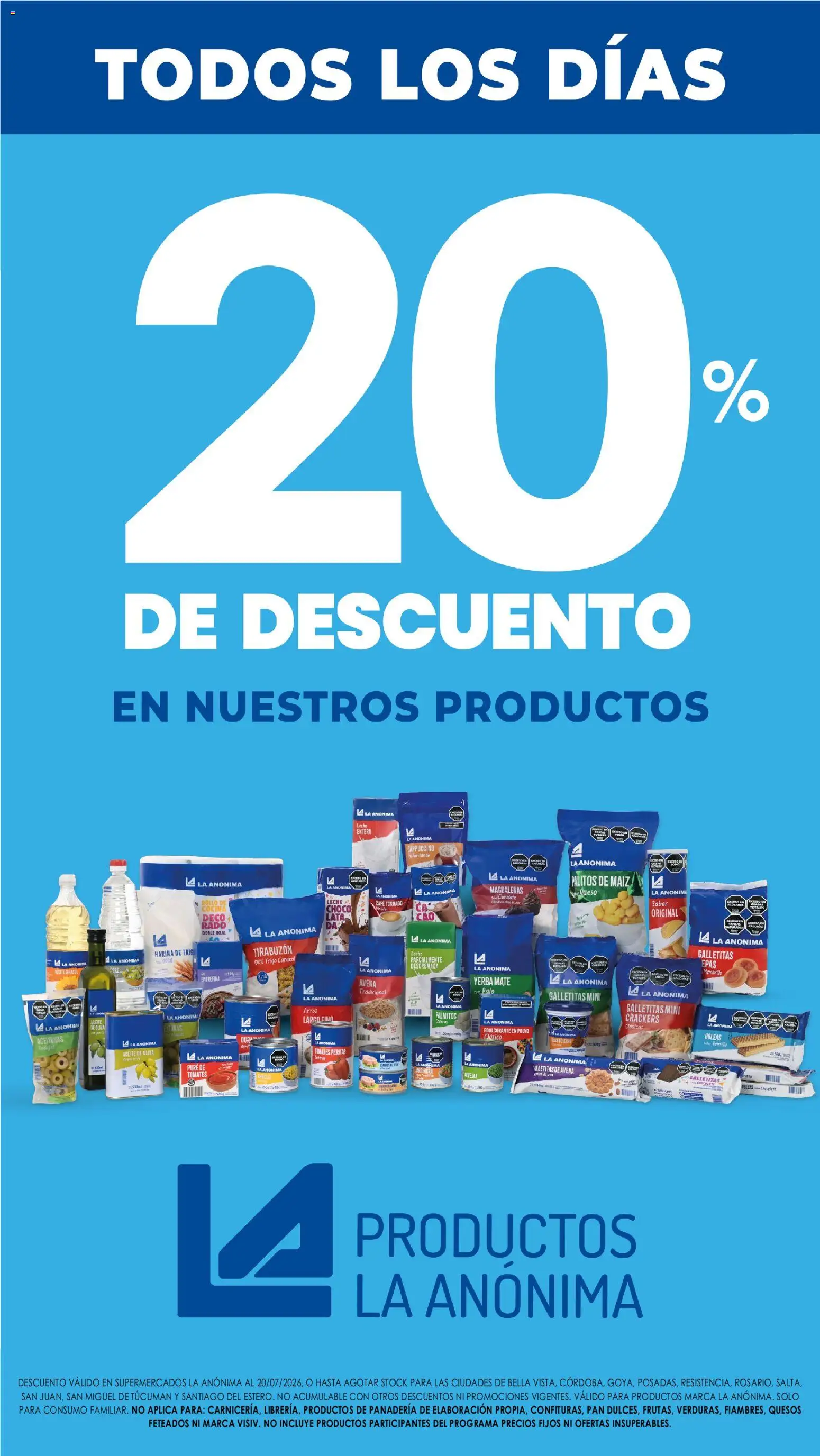 Vista previa del folleto de la tienda La Anonima válido desde el 16/07/2026 