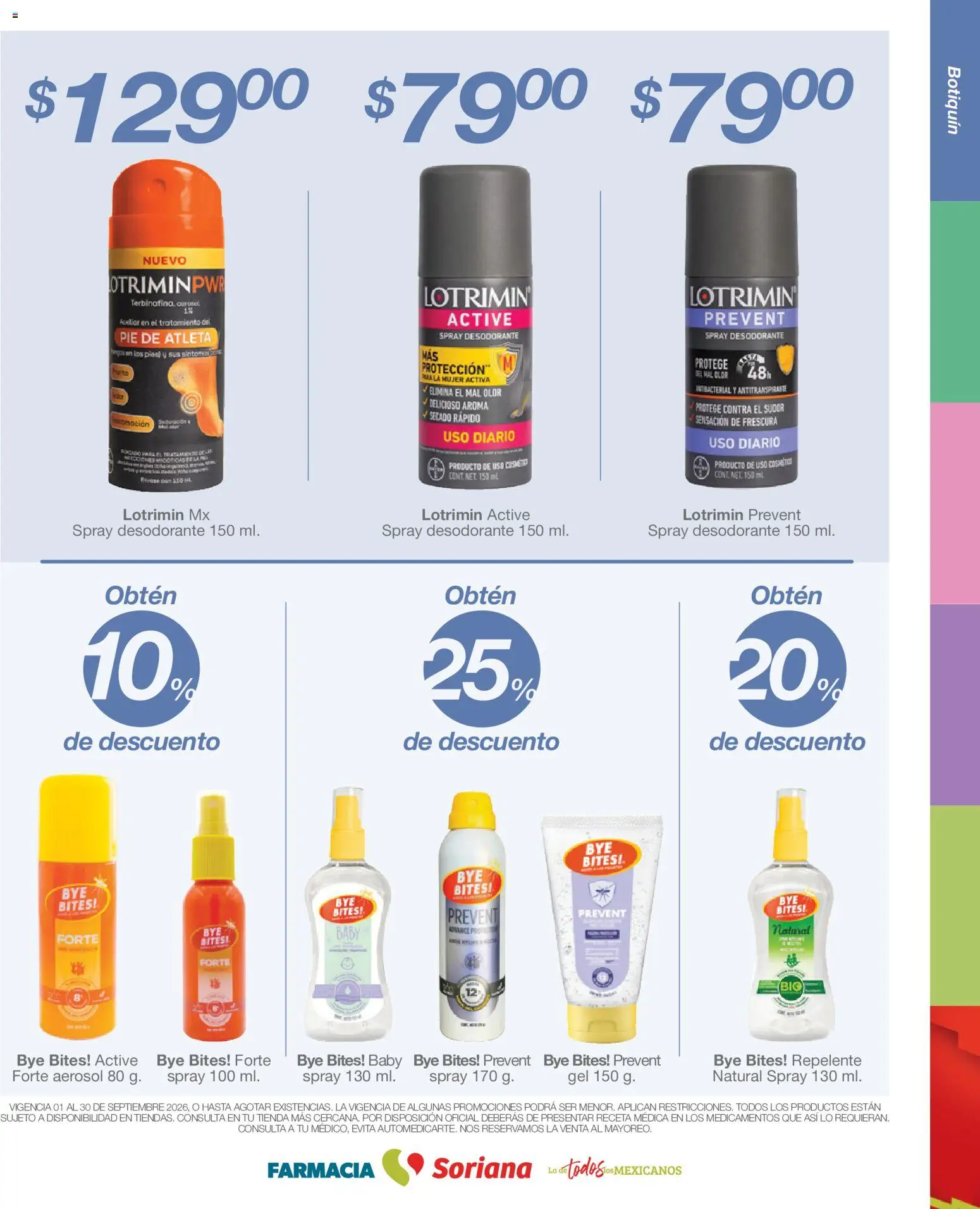 Vista previa las ofertas de la tienda Soriana - Soriana Folleto Farmacia Soriana Híper Nacional desde el 01/09/2026 