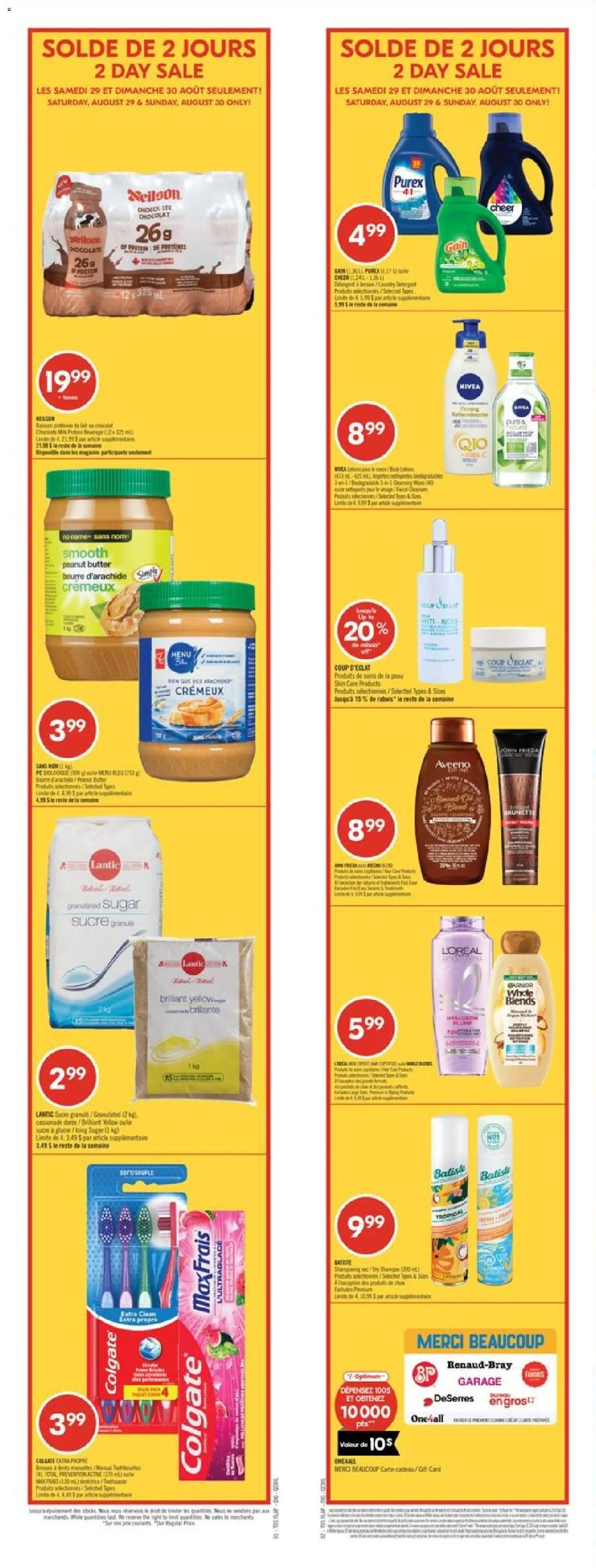 Preview of leaflet Pharmaprix weekly flyer / circulaire from shop Pharmaprix is valid from Aug 29, 2026