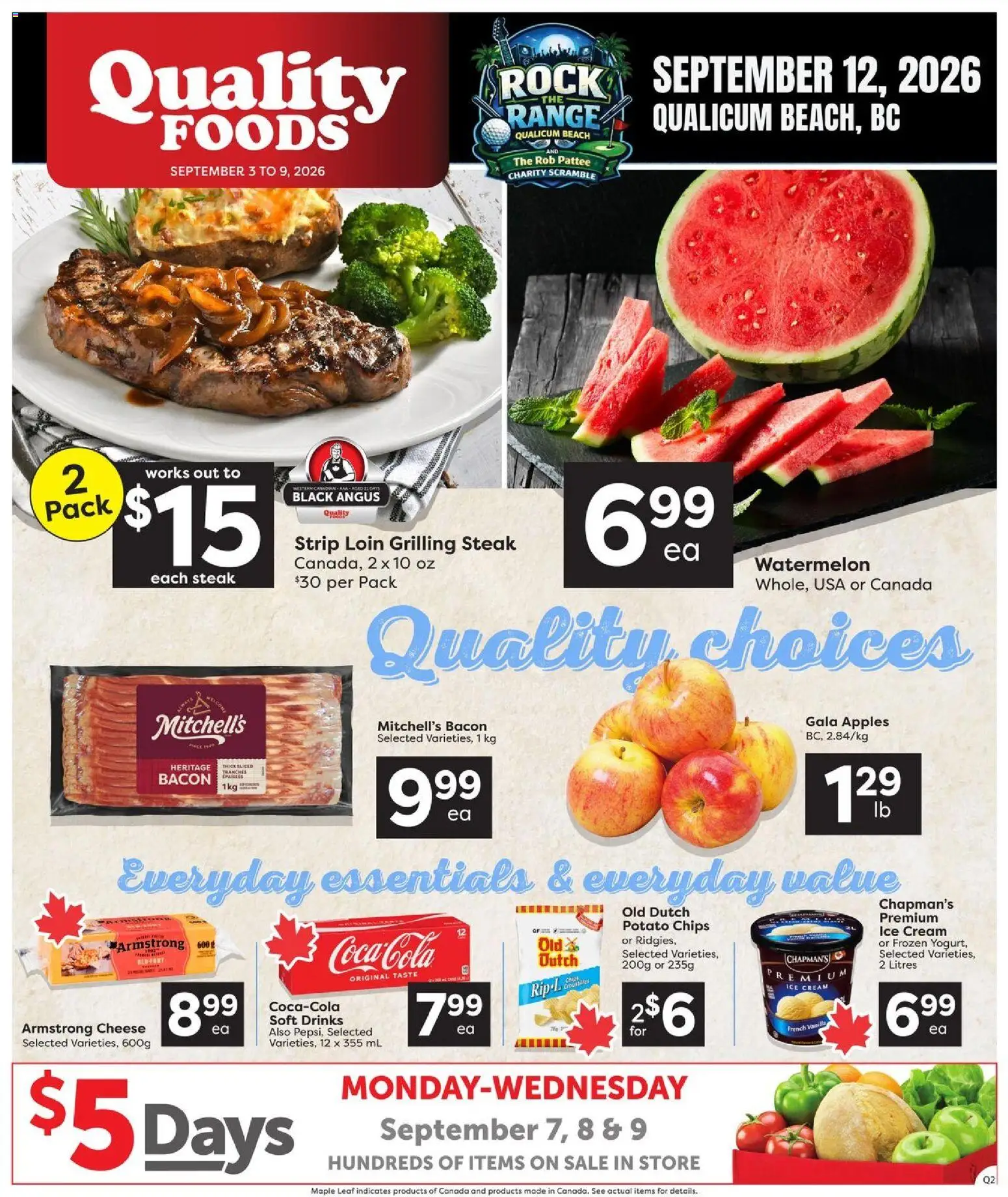 Preview of leaflet Quality Foods weekly flyer / circulaire from shop Quality Foods is valid from Sep 03, 2026