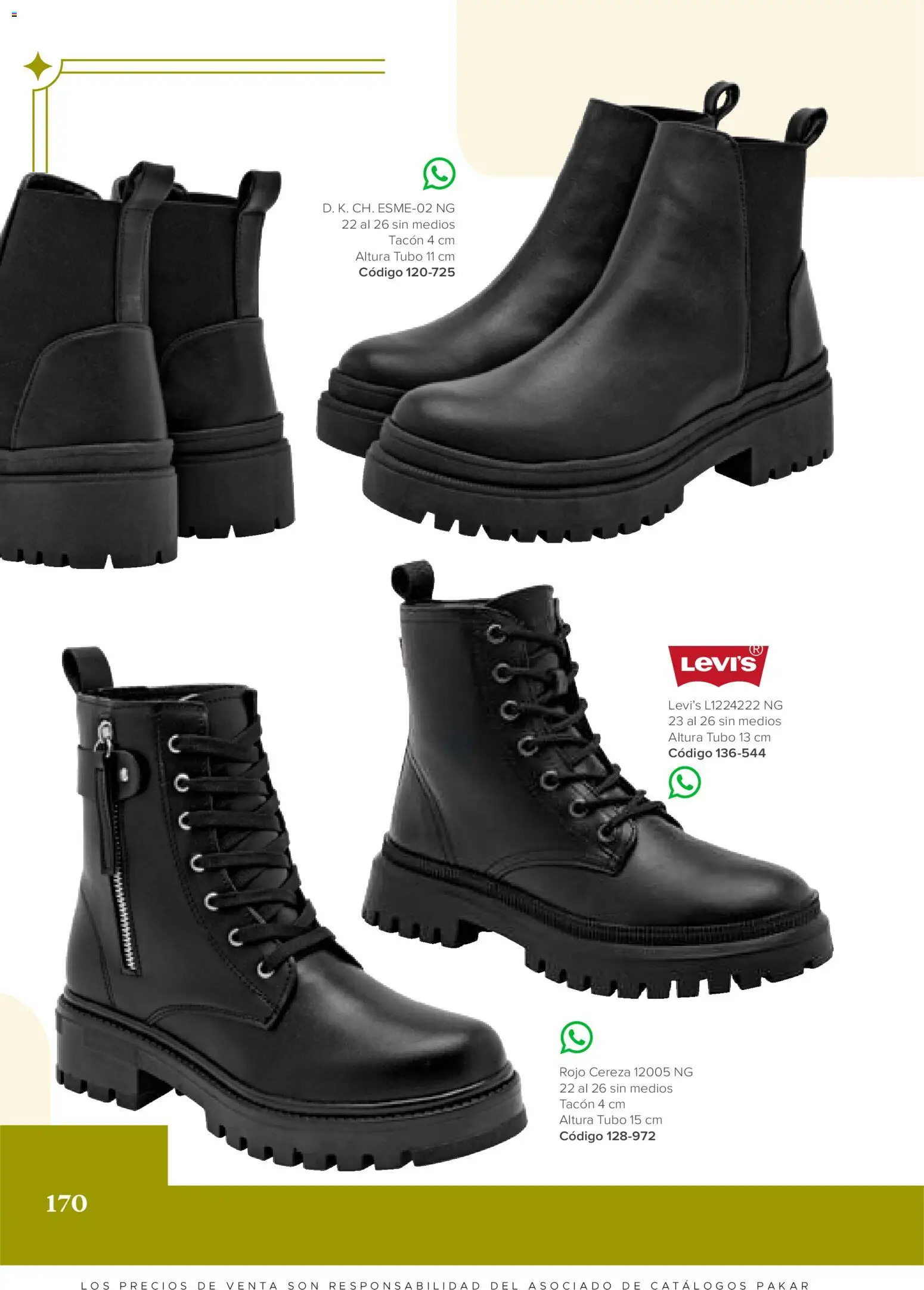 Vista previa las ofertas de la tienda SC Pakar - SC Pakar catálogo Bota desde el 31/07/2026 