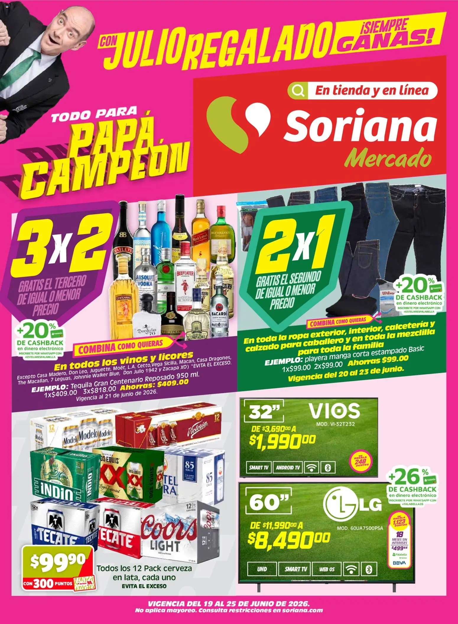 Vista previa las ofertas de la tienda Soriana - Soriana Julio Regalado Mercado Nacional desde el 19/06/2026 