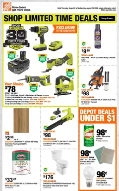 Preview of leaflet Home Depot weekly flyer / circulaire from shop Home Depot is valid from Aug 06, 2026