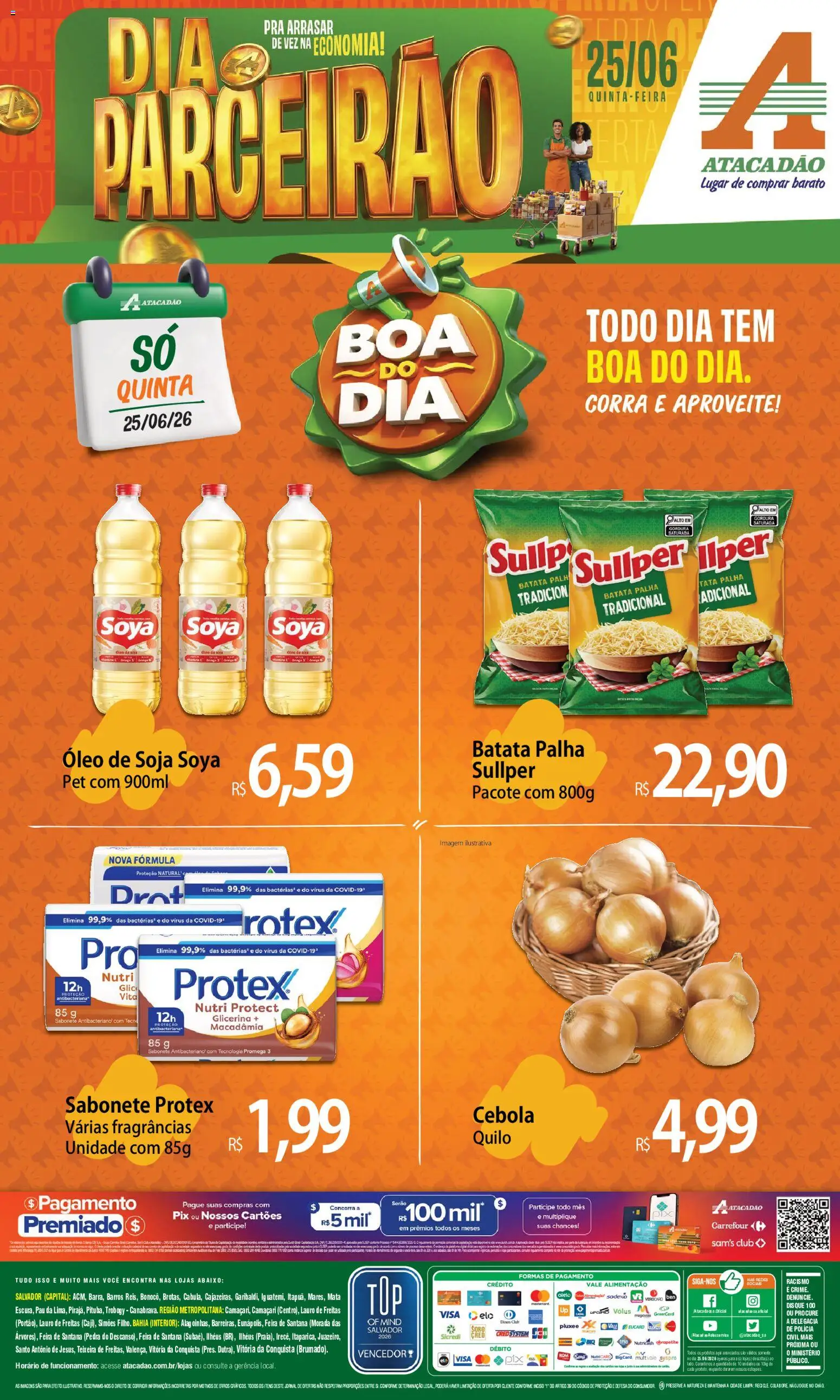 Pré-Visualização do folheto "Atacadão ofertas - BA" da loja Atacadão válido a partir de 25/06/2026
