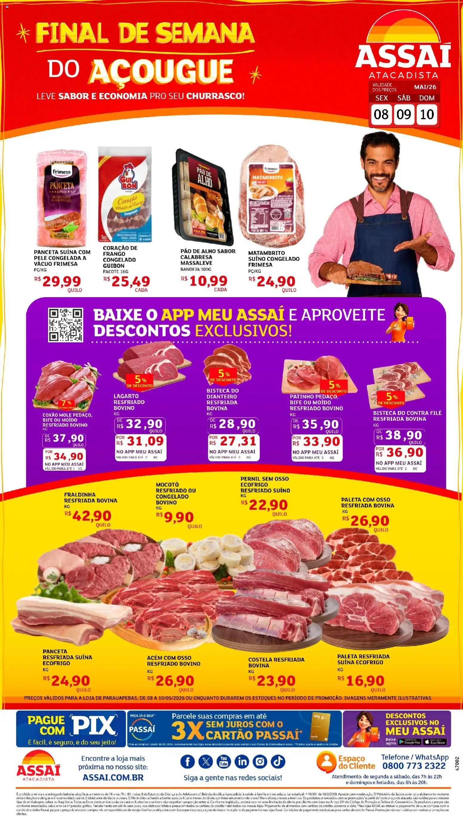 Pré-Visualização do folheto "Assaí Atacadista ofertas - PA" da loja Assaí Atacadista válido a partir de 08/05/2026