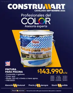 Folleto de la tienda Construmart válido desde el 31.08.2026 