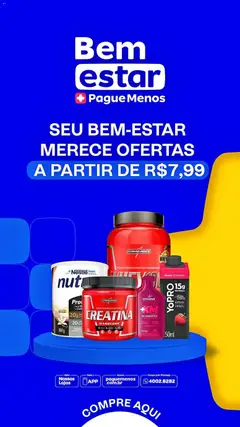 Pré-Visualização do folheto "Pague Menos ofertas Bem Estar" da loja Pague Menos válido a partir de 31/08/2026