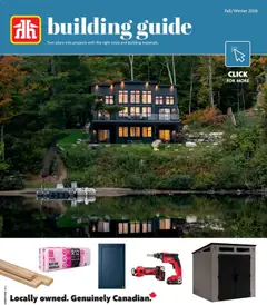 Un aperçu du dépliant Home Hardware flyer - Building guide du magasin Home Hardware est valide à partir 1 oct. 2026