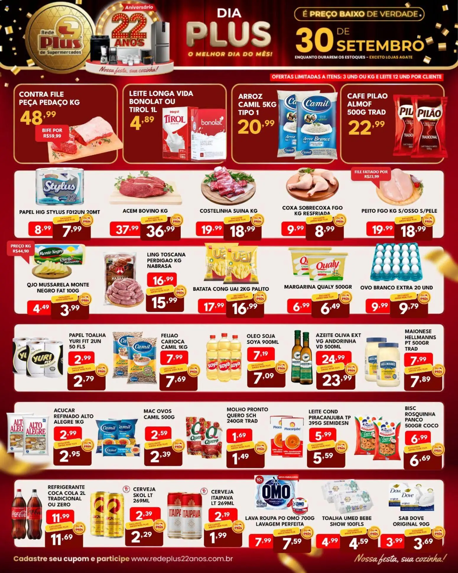 Pré-Visualização do folheto "Rede Plus Supermercados - Ofertas da semana" da loja Rede Plus Supermercados válido a partir de 30/09/2026