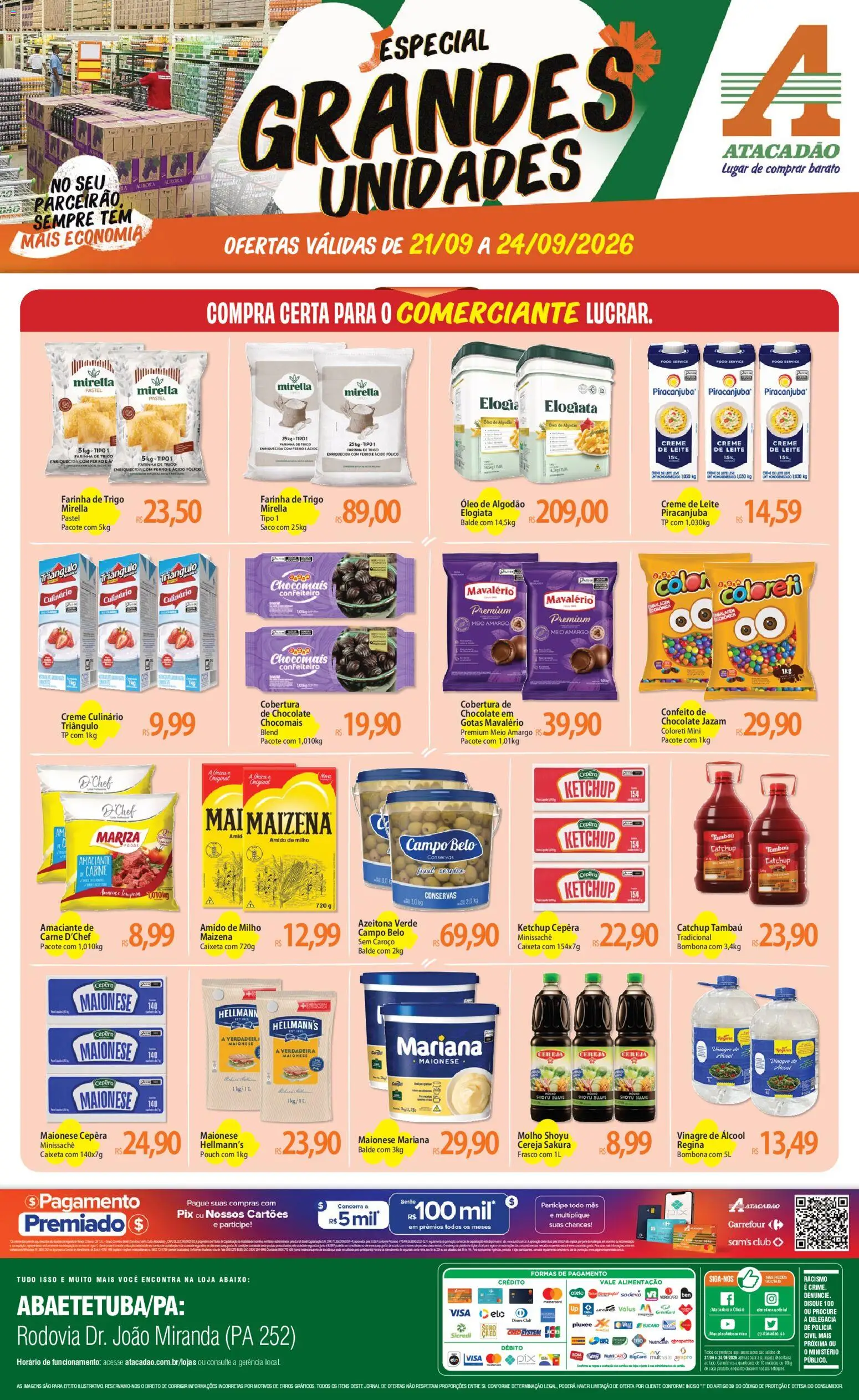 Pré-Visualização do folheto "Atacadão ofertas - PA" da loja Atacadão válido a partir de 21/09/2026