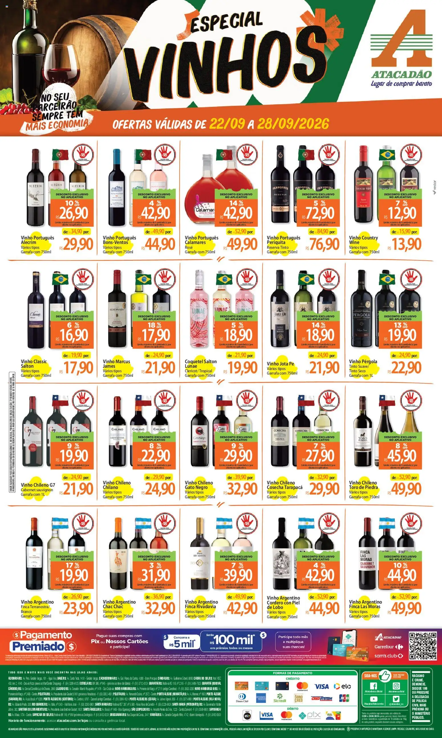 Pré-Visualização do folheto "Atacadão ofertas - RS" da loja Atacadão válido a partir de 22/09/2026