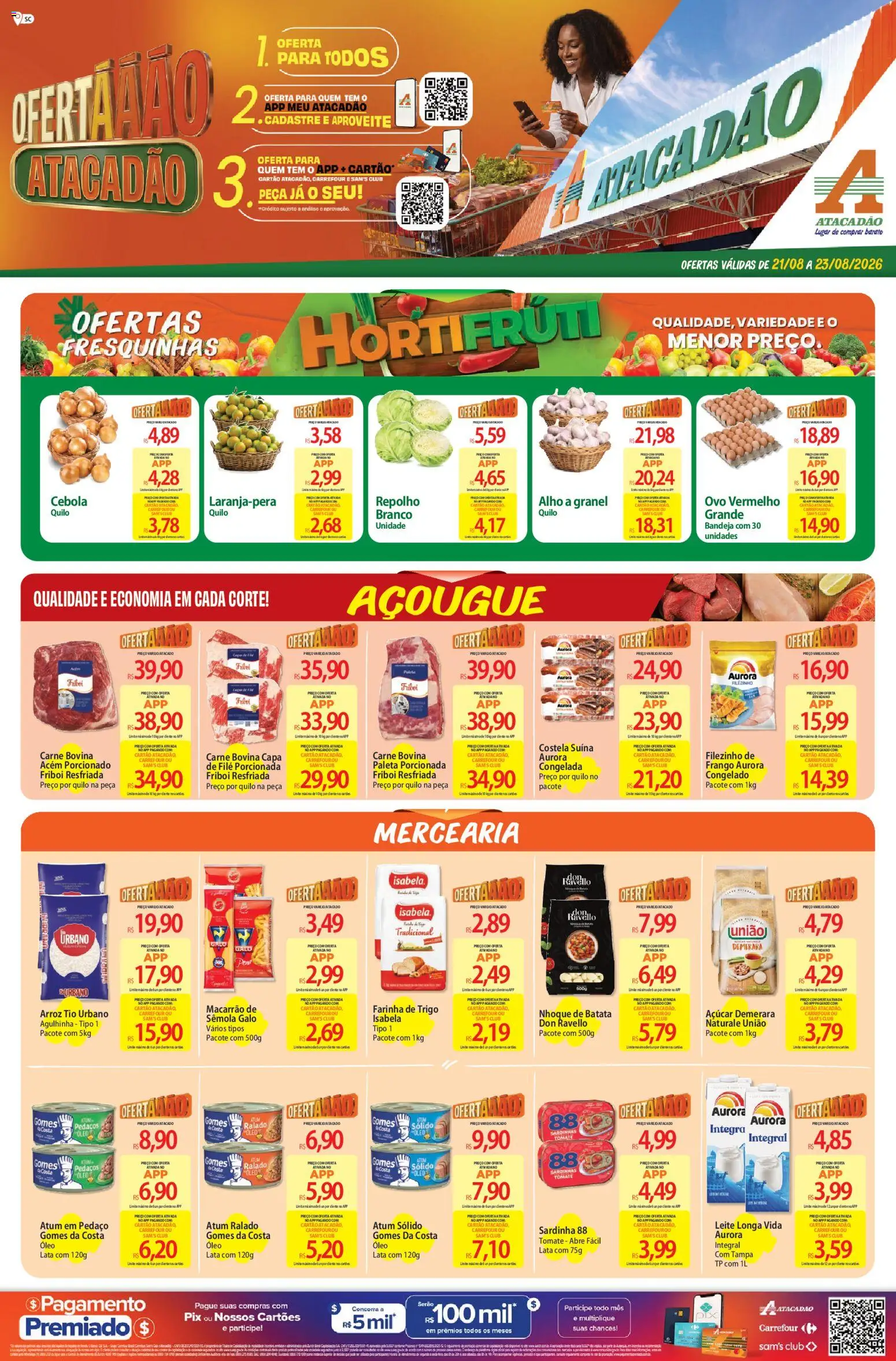 Pré-Visualização do folheto "Atacadão ofertas - SC" da loja Atacadão válido a partir de 21/08/2026