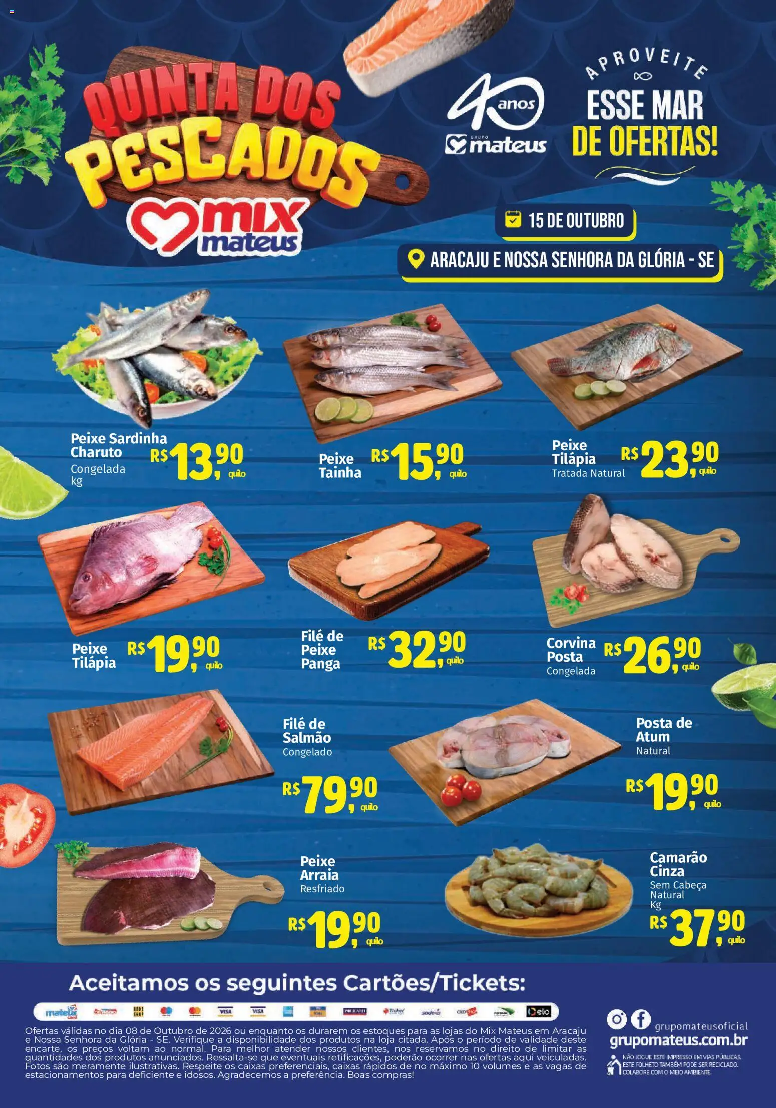 Pré-Visualização do folheto "Mateus ofertas Quinta dos Pescados" da loja Mateus válido a partir de 08/10/2026