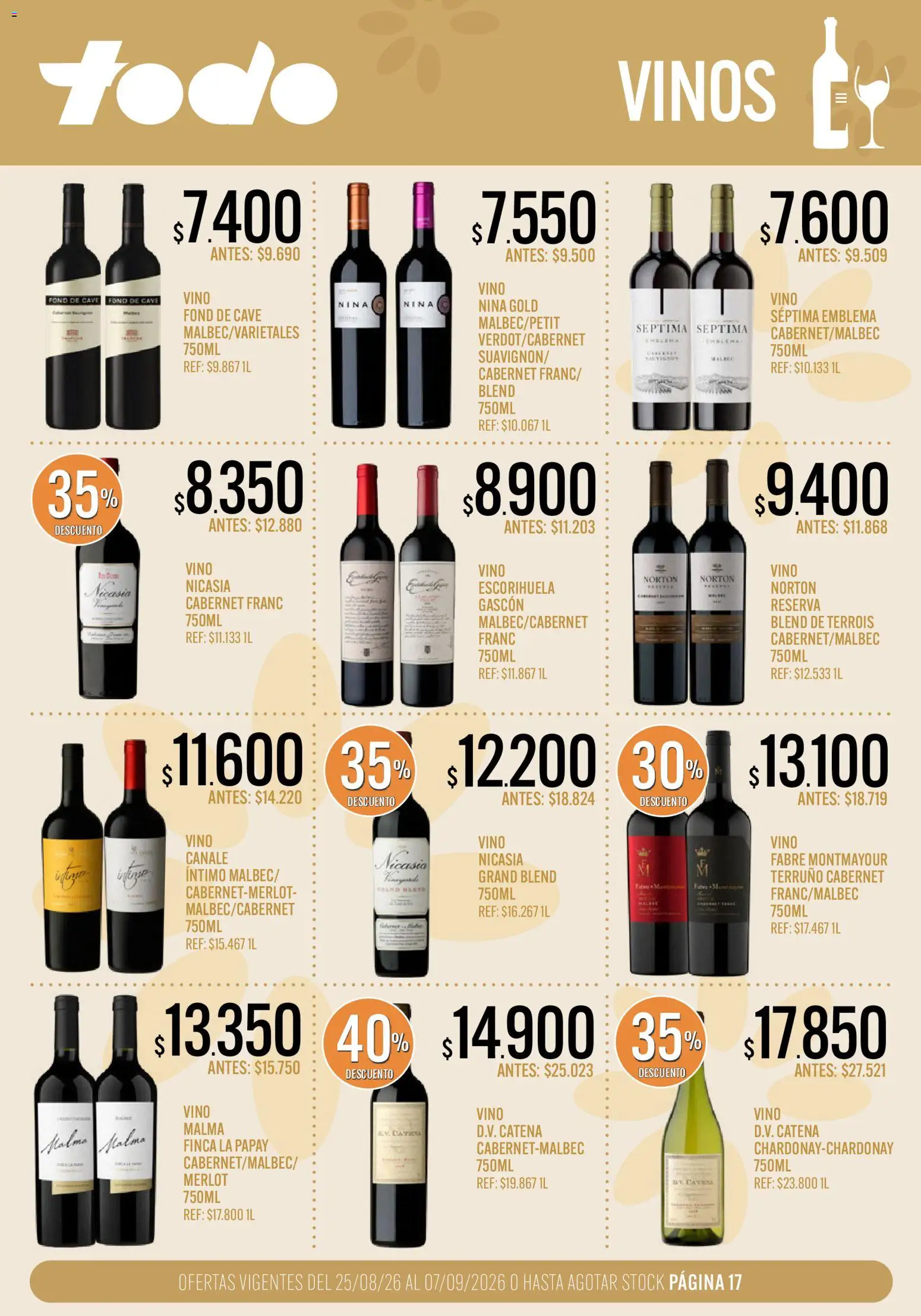Vista previa del folleto de la tienda Supermercados TODO válido desde el 25/08/2026 