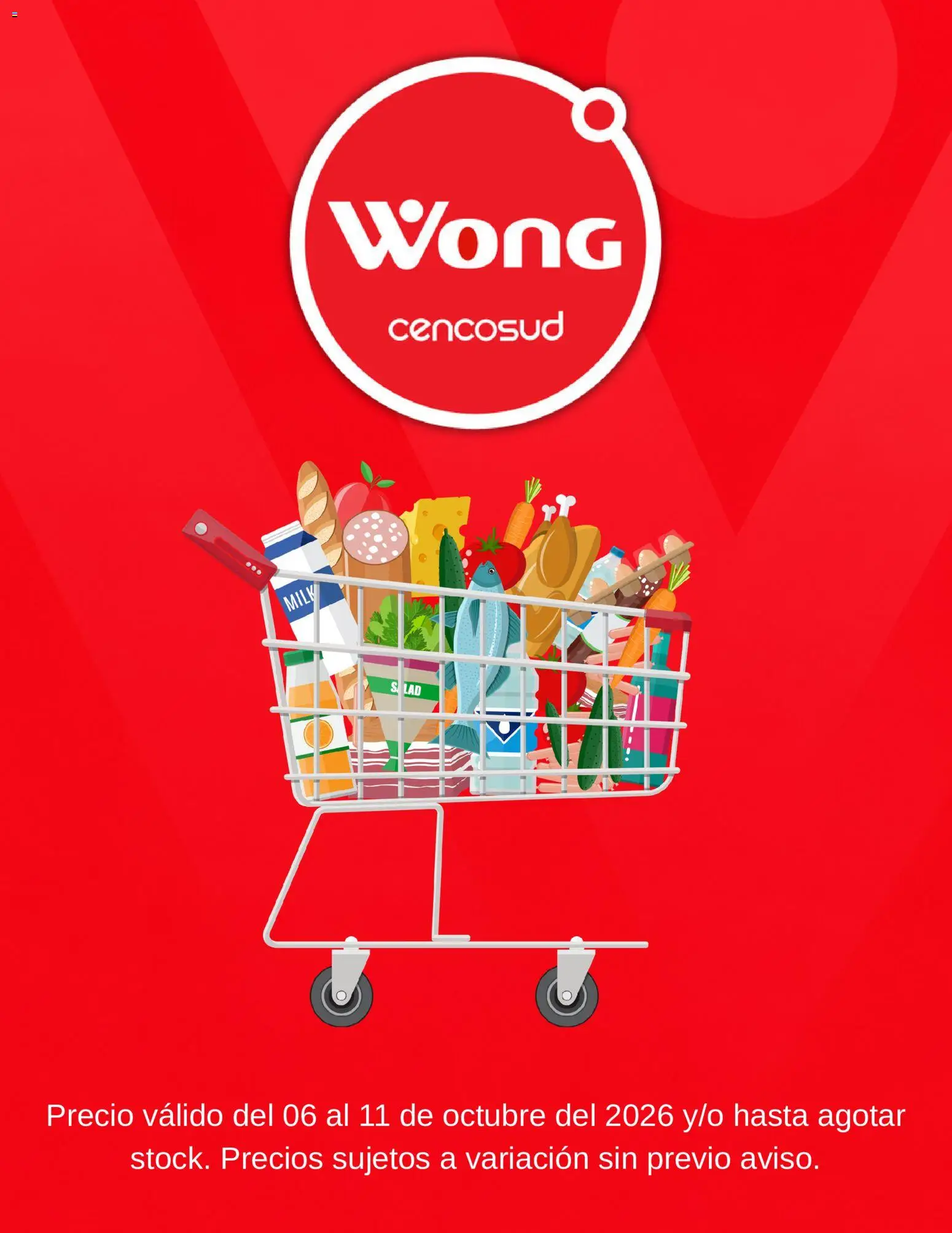 Vista previa de Wong catálogo de la tienda Wong válido desde 06/10/2026