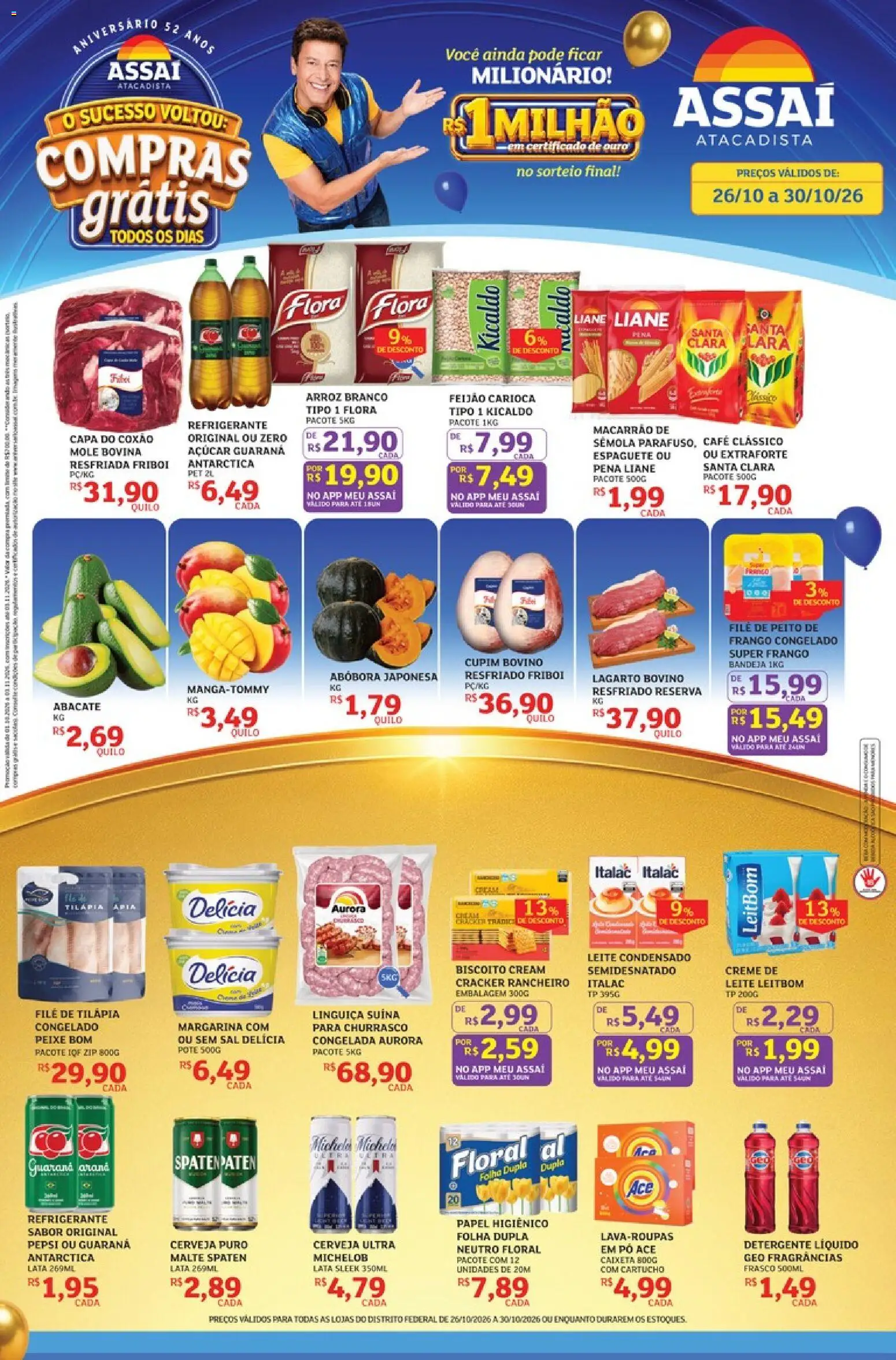 Pré-Visualização do folheto "Assaí Atacadista ofertas - DF" da loja Assaí Atacadista válido a partir de 26/10/2026