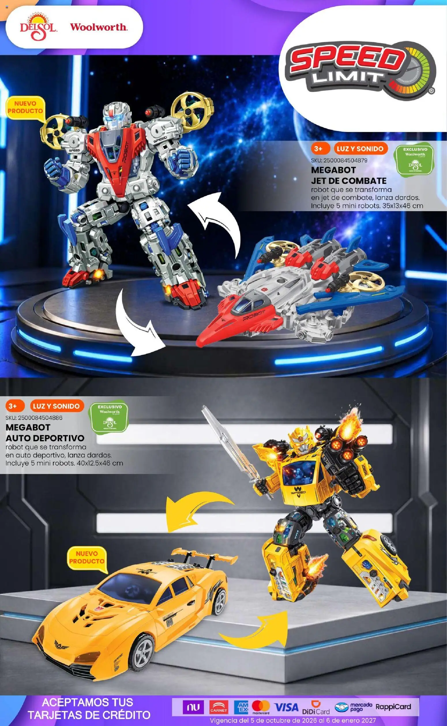 Vista previa las ofertas de la tienda Del Sol y Woolworth - Del Sol y Woolworth catálogo El Castillo del Juguete desde el 01/10/2026 - Robot