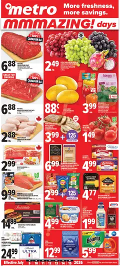Preview of leaflet Metro weekly flyer - Québec from shop Metro is valid from Jul 09, 2026