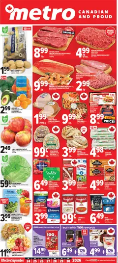 Preview of leaflet Metro weekly flyer / circulaire from shop Metro is valid from Sep 24, 2026