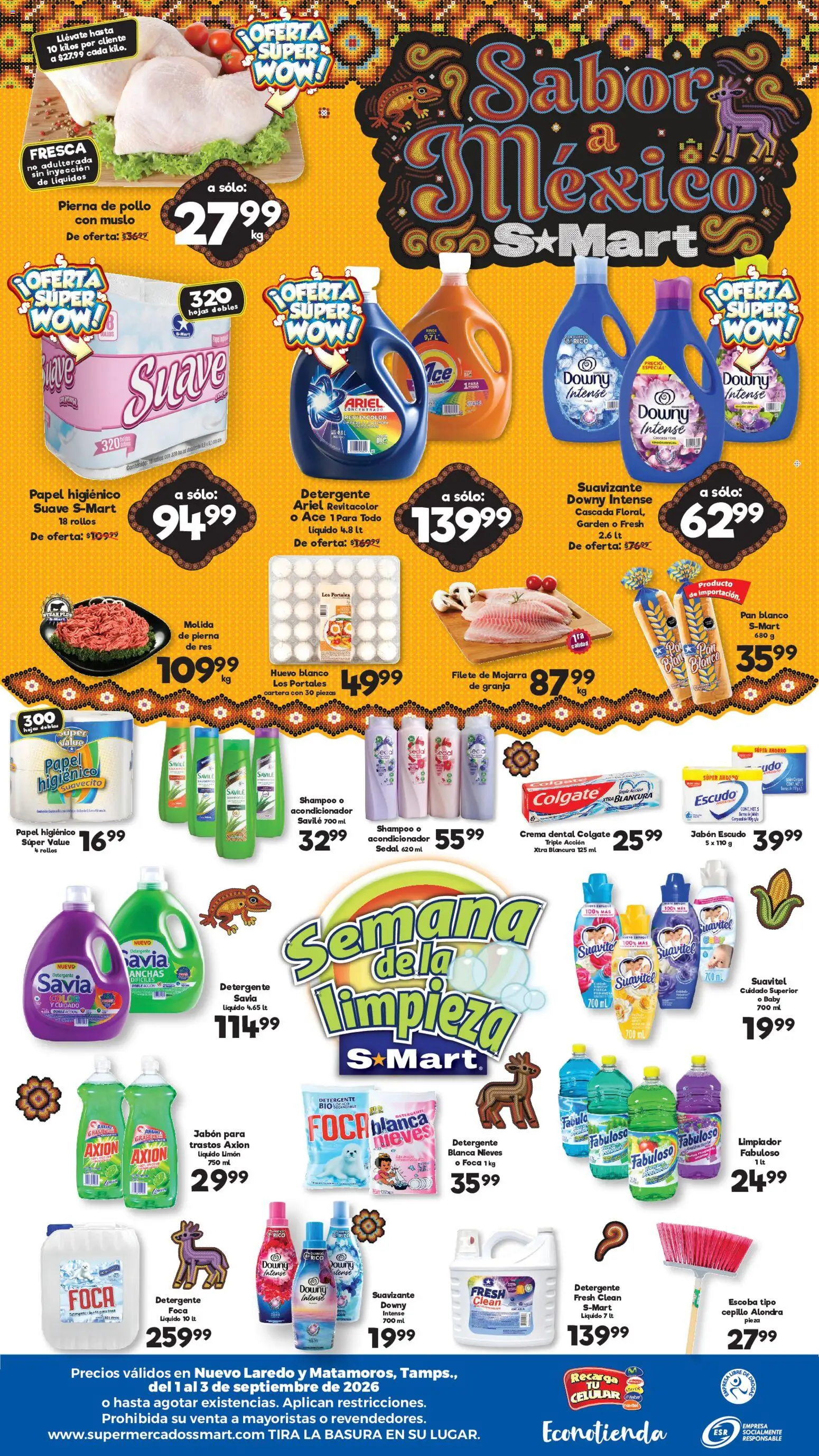 Vista previa las ofertas de la tienda S-Mart - S-Mart folleto Nuevo Laredo desde el 01/09/2026 