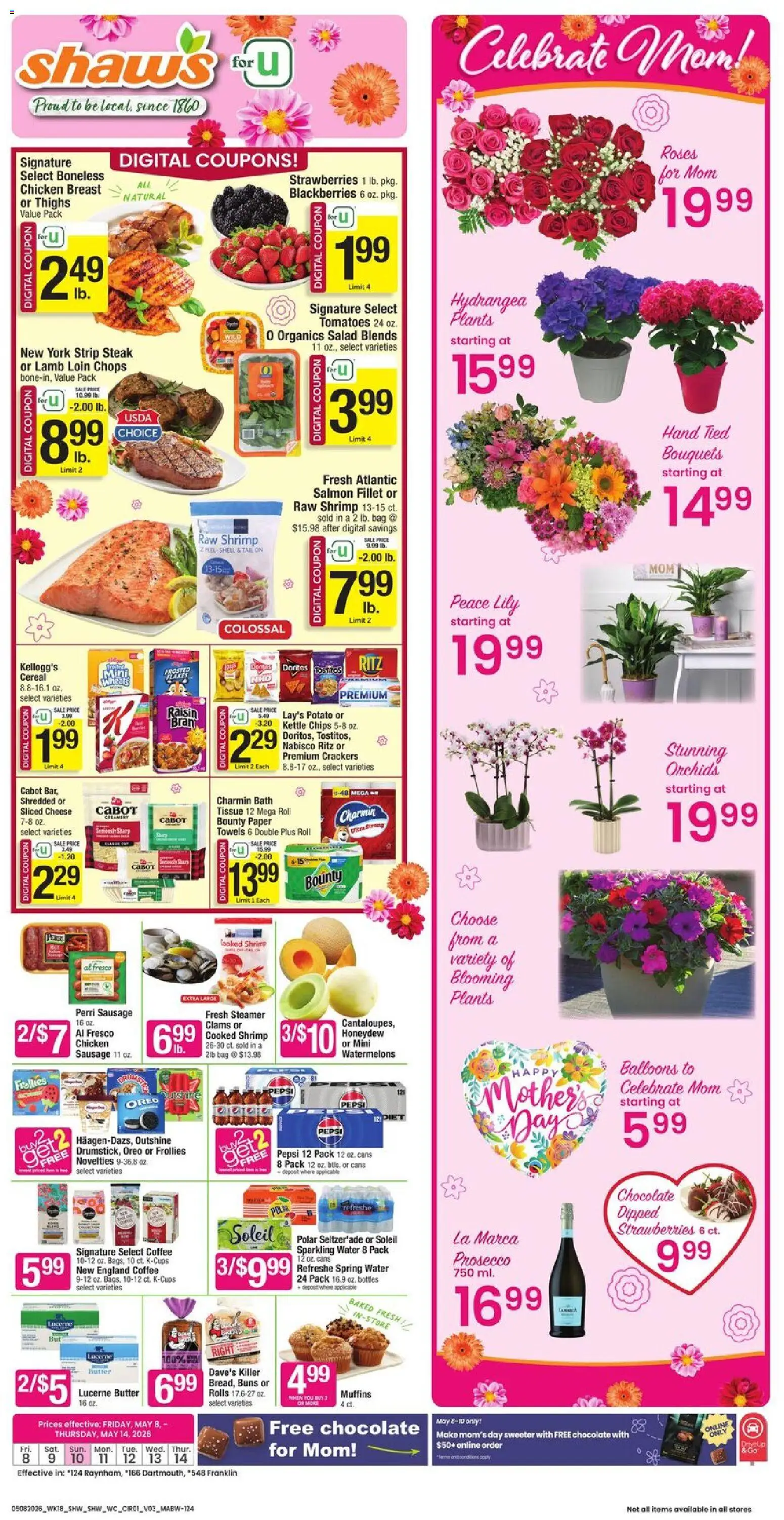 Ad Preview of Shaw's Shaw's Weekly Ad - MA from 05/08/2026