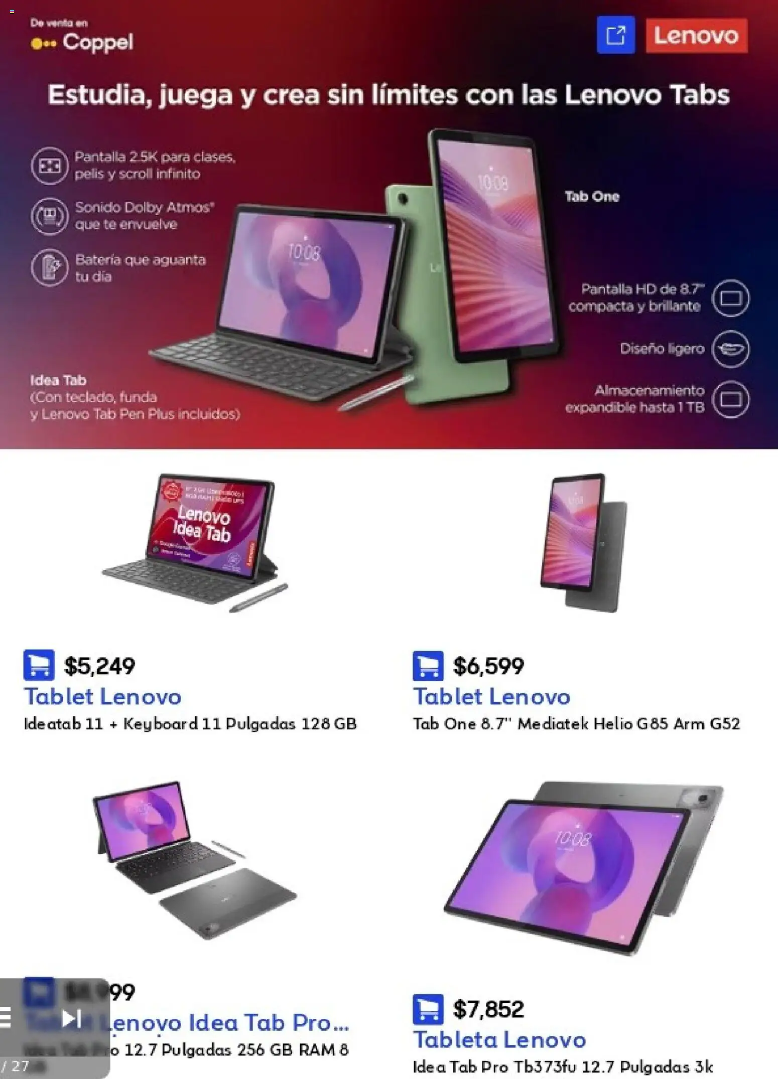 Vista previa las ofertas de la tienda Coppel - Coppel catálogo Celulares y computación desde el 14/08/2026 