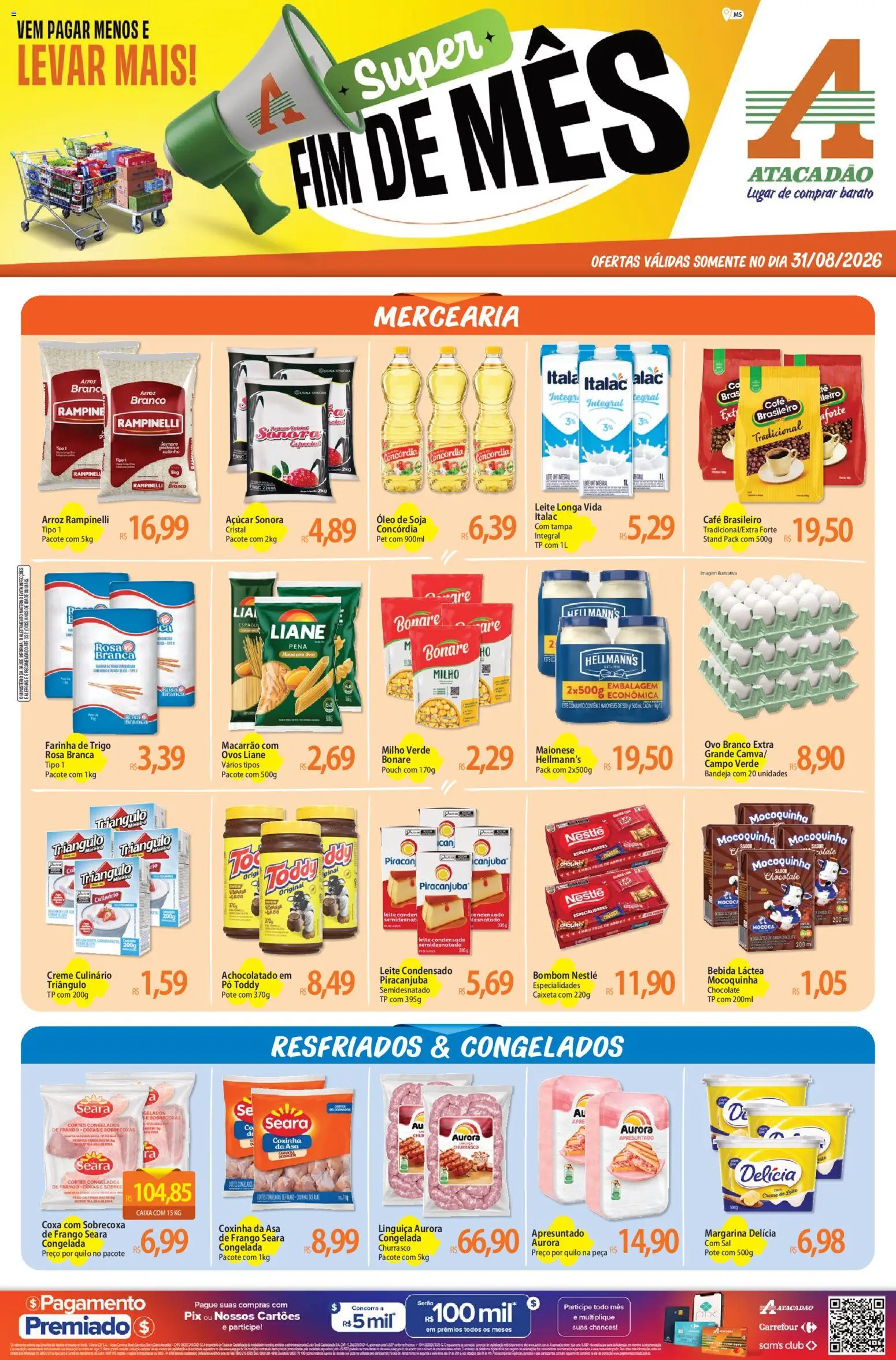 Pré-Visualização do folheto "Atacadão ofertas - MS" da loja Atacadão válido a partir de 31/08/2026
