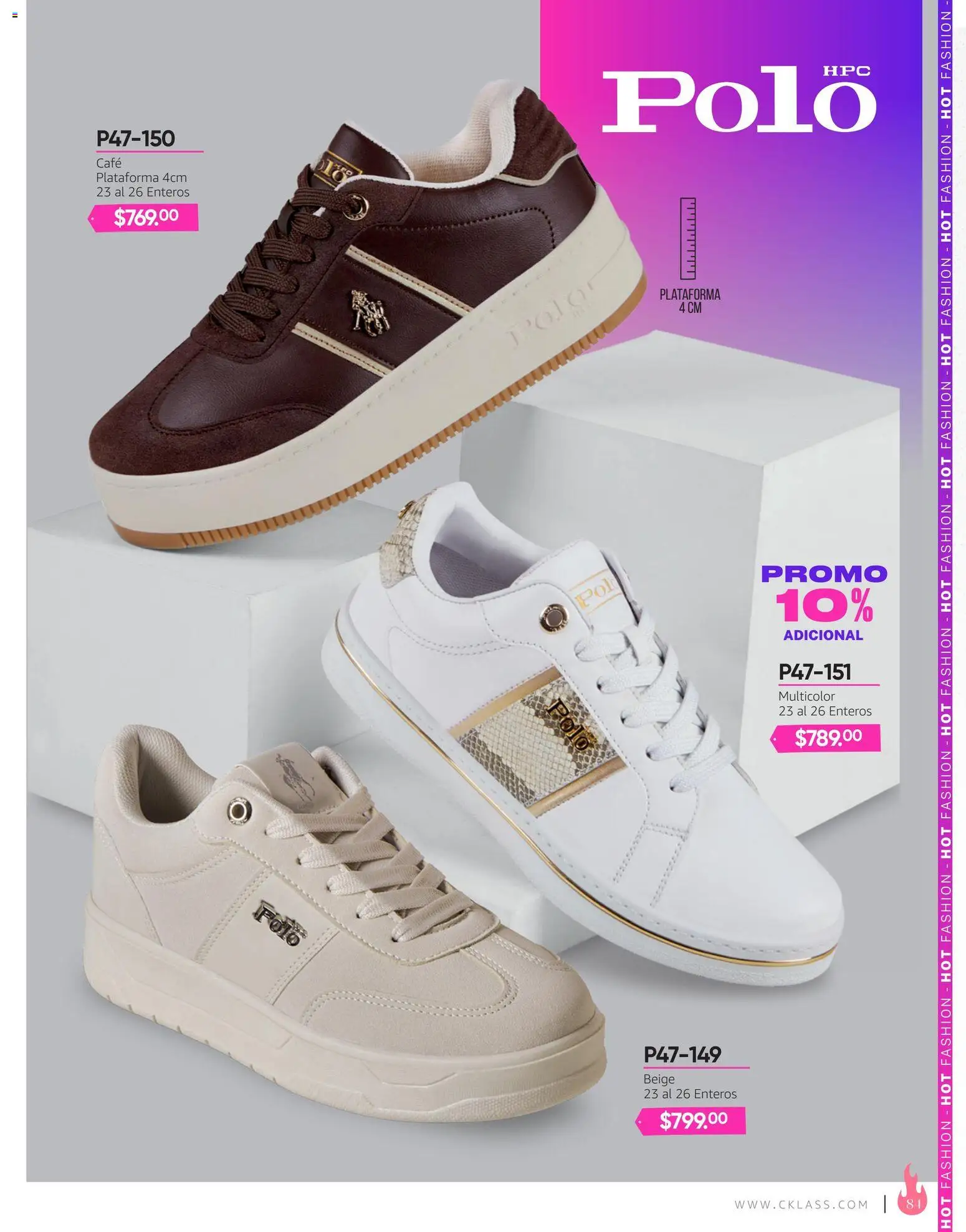Vista previa las ofertas de la tienda Cklass - Cklass catálogo Hot Fashion Calzado desde el 03/08/2026 