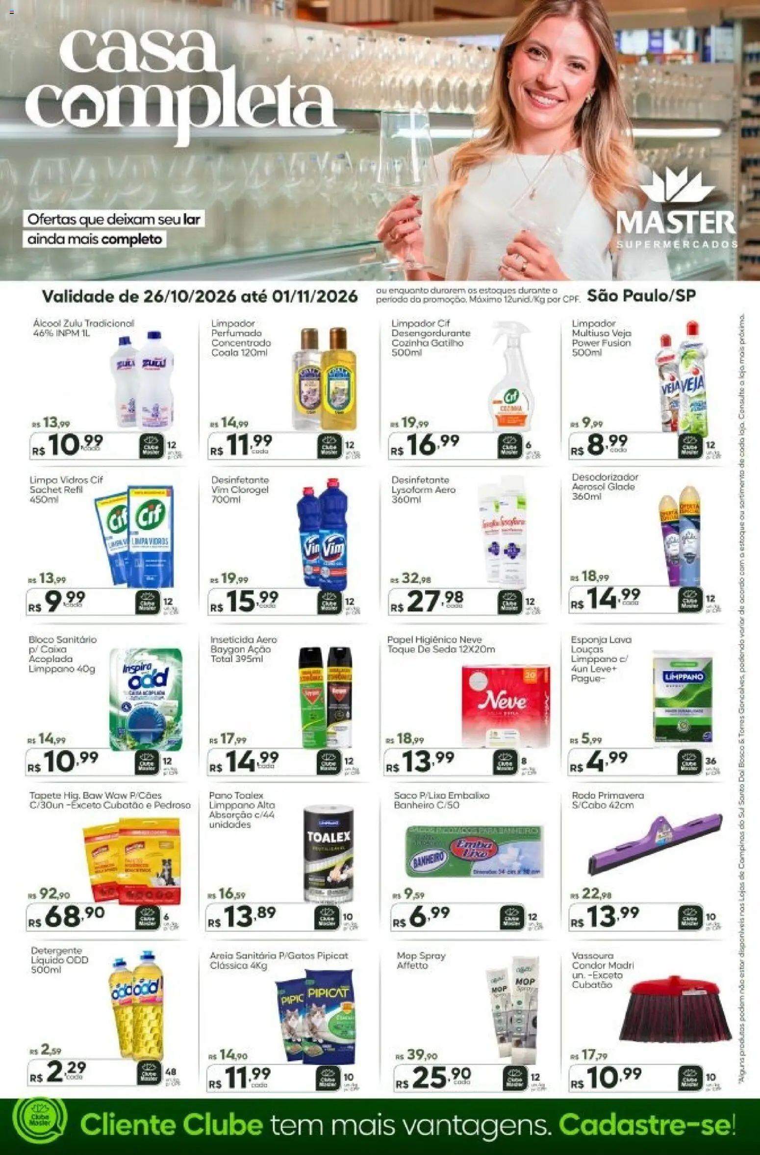 Pré-Visualização do folheto "Master ofertas Casa Completa" da loja Master válido a partir de 26/10/2026