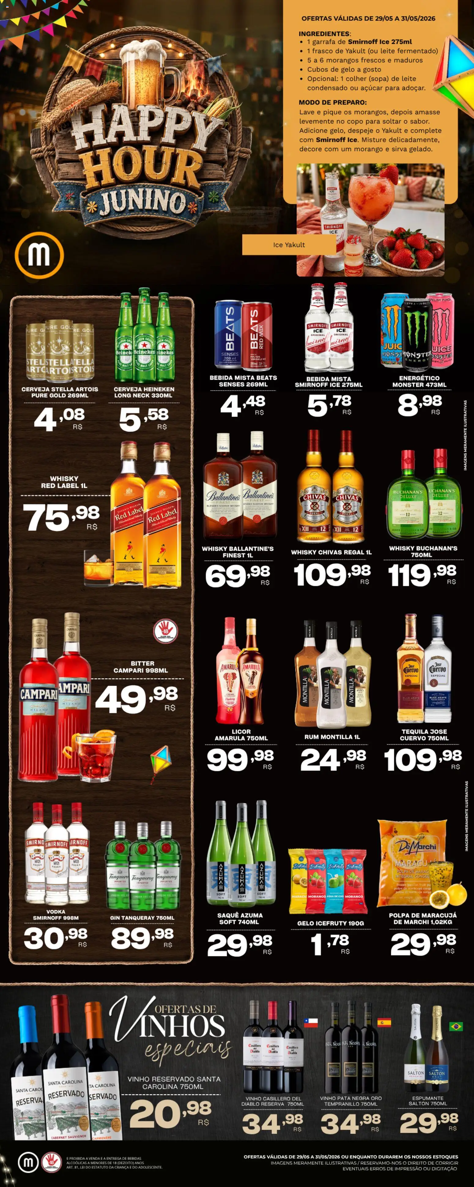 Pré-Visualização do folheto "Mercadão Atacadista ofertas Happy Hour" da loja Mercadão Atacadista válido a partir de 29/05/2026