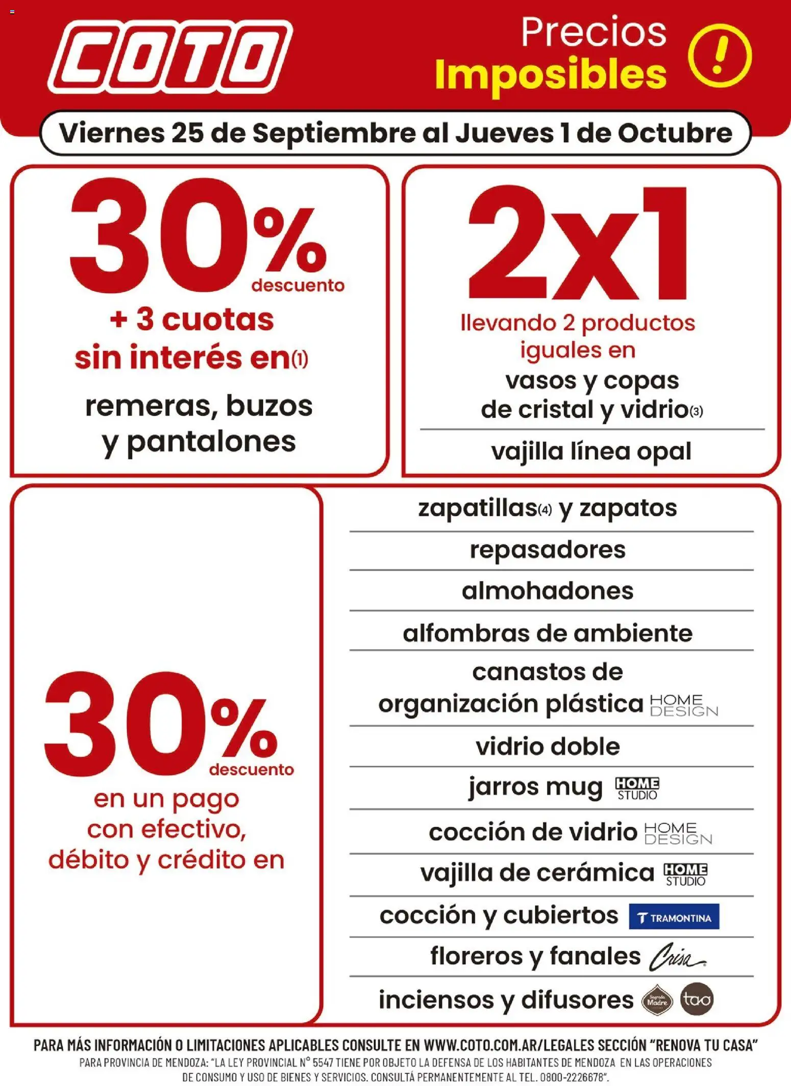 Vista previa del folleto de la tienda Coto válido desde el 25/09/2026 
