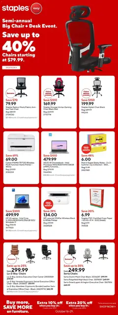 Preview of leaflet Staples weekly flyer from shop Staples is valid from Oct 16, 2026