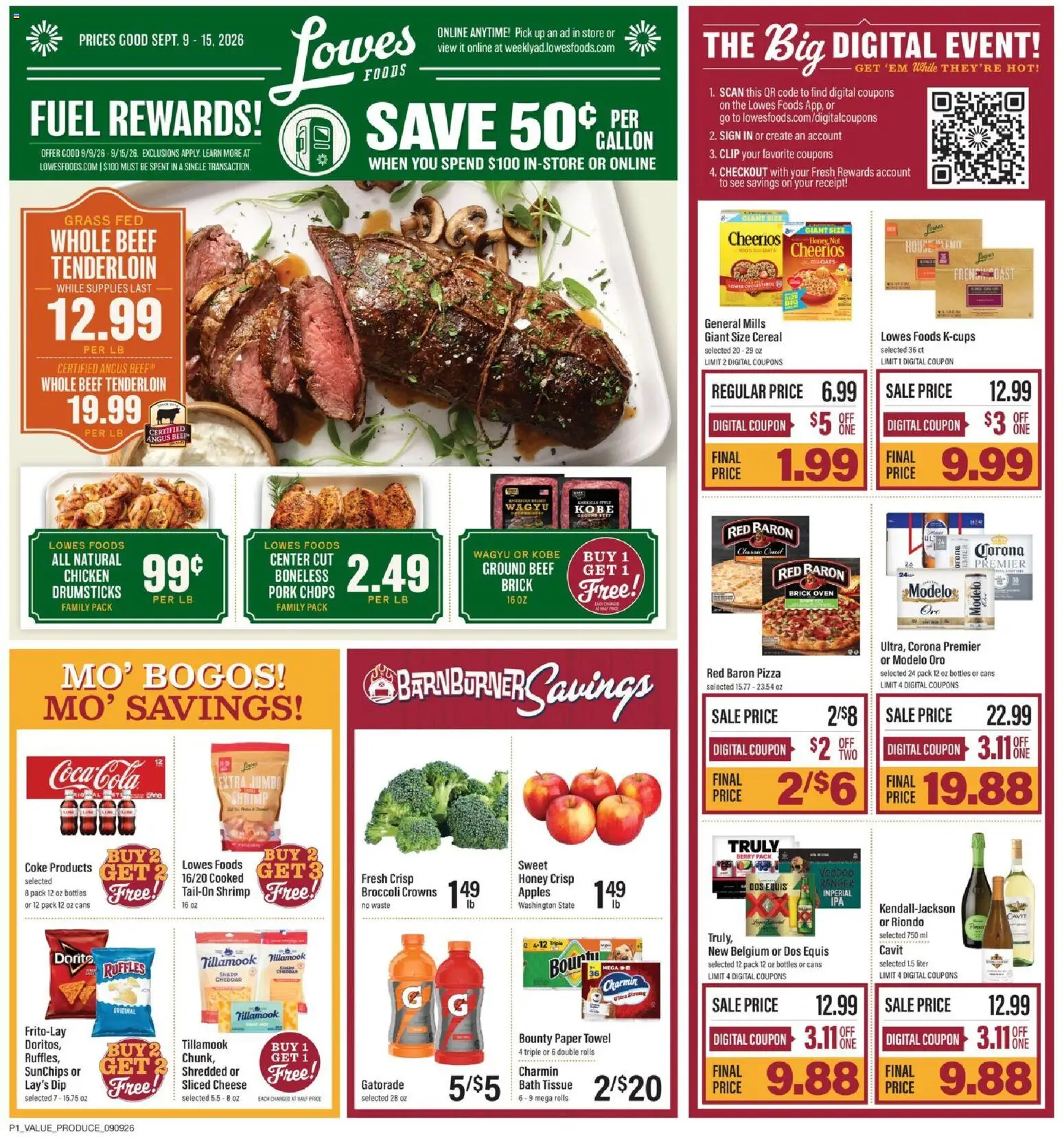 Ad Preview of Lowes Foods Lowes Foods Weekly Ad from 09/09/2026