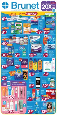 Preview of leaflet Brunet weekly flyer / circulaire from shop Brunet is valid from Aug 06, 2026