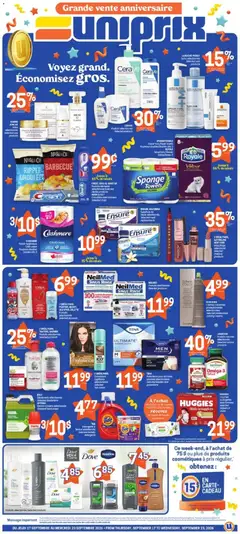 Preview of leaflet Uniprix weekly flyer / circulaire from shop Uniprix is valid from Sep 17, 2026