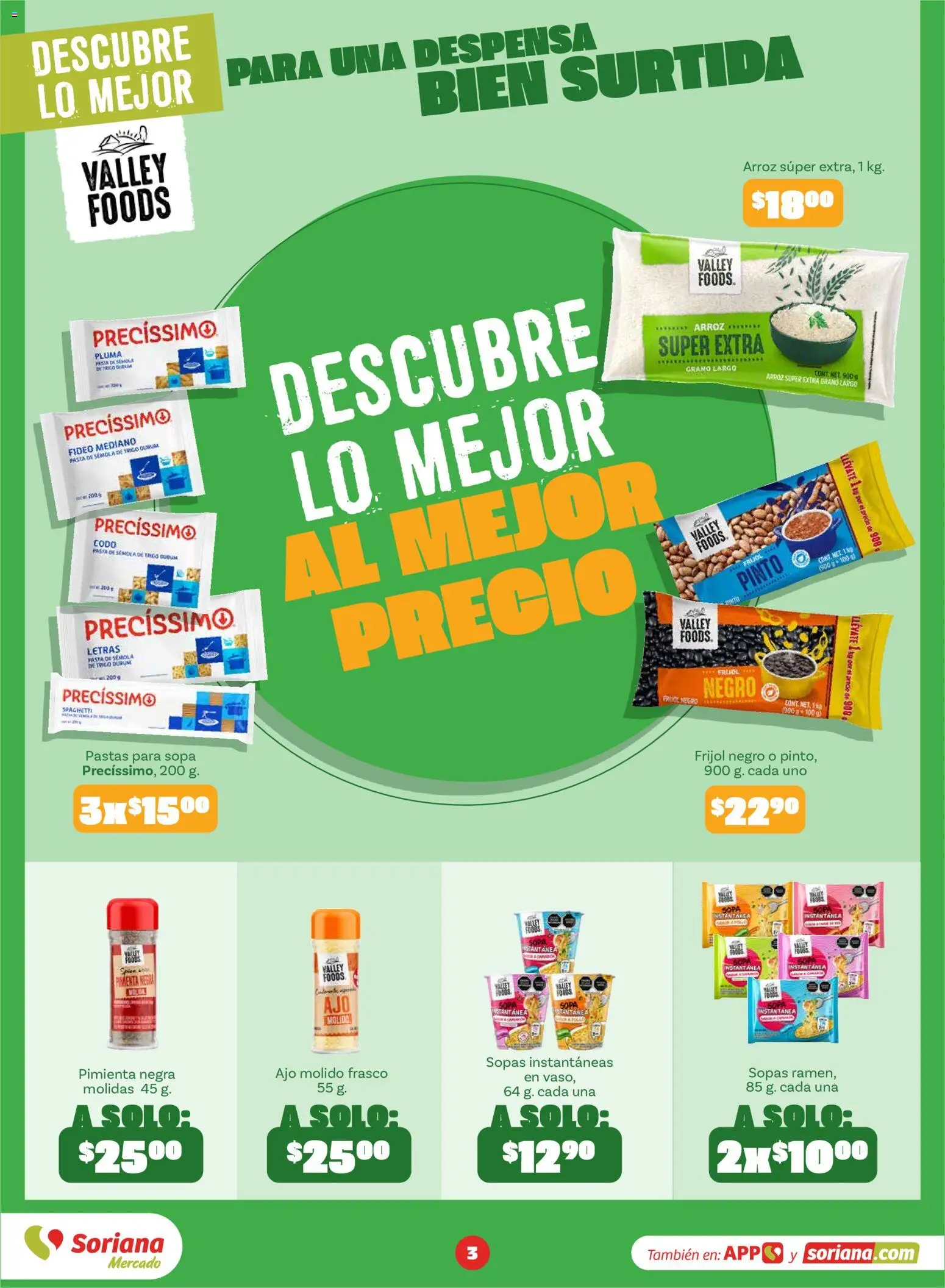 Vista previa las ofertas de la tienda Soriana - Soriana Descubre lo mejor al mejor precio Mercado Nacional desde el 01/09/2026 