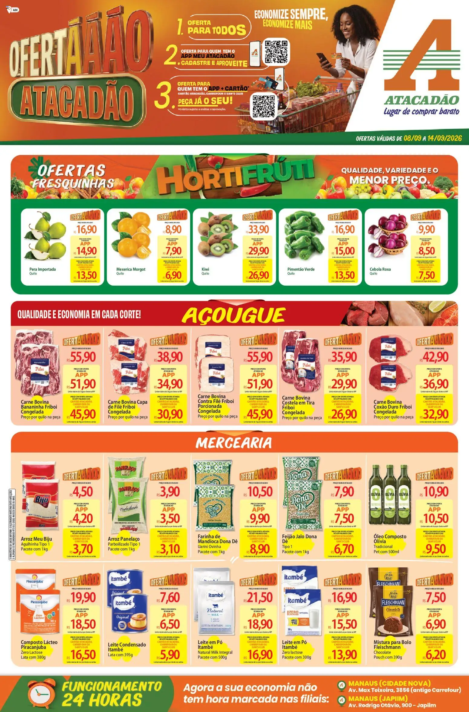 Pré-Visualização do folheto "Atacadão ofertas - AM" da loja Atacadão válido a partir de 08/09/2026
