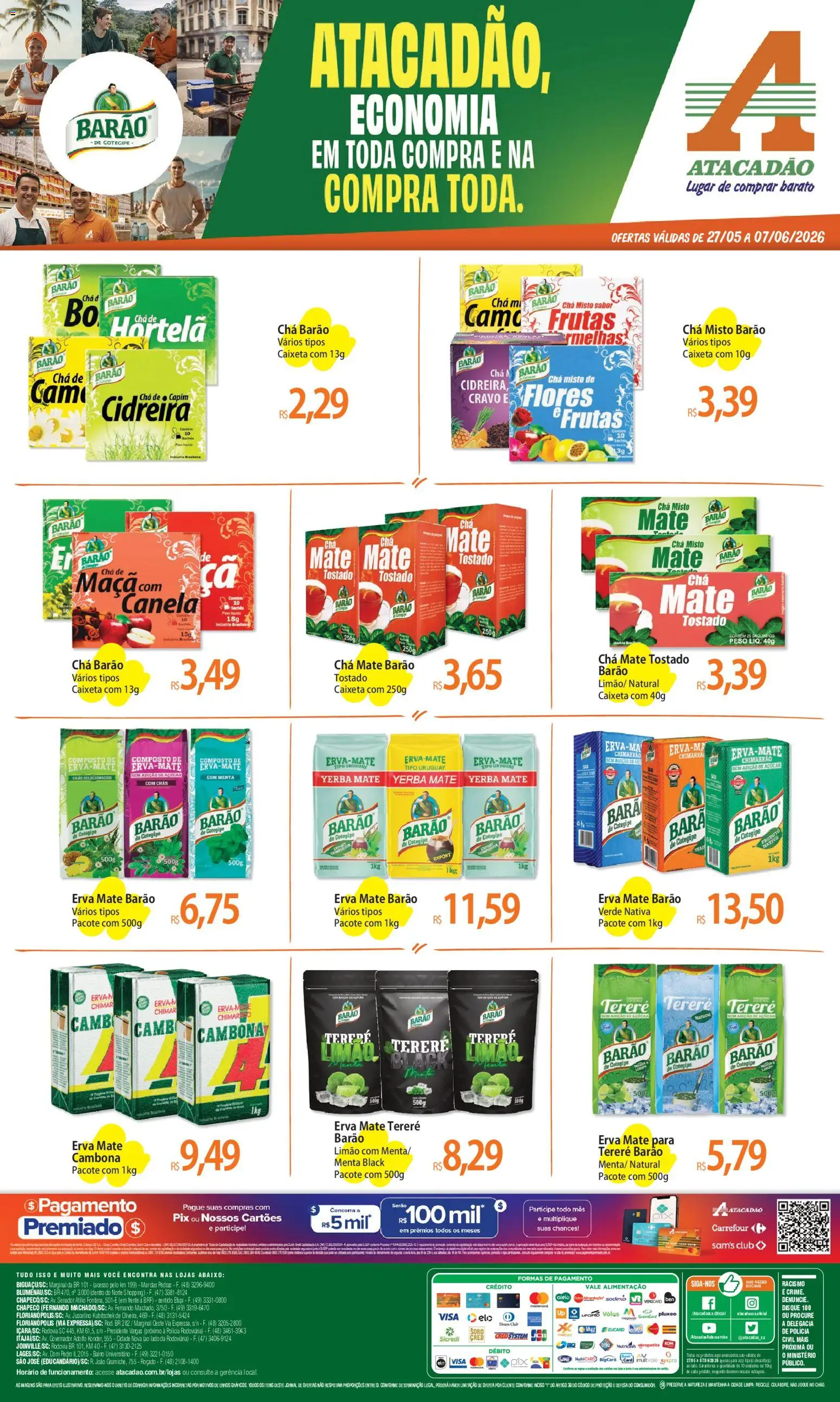 Pré-Visualização do folheto "Atacadão ofertas - SC" da loja Atacadão válido a partir de 27/05/2026