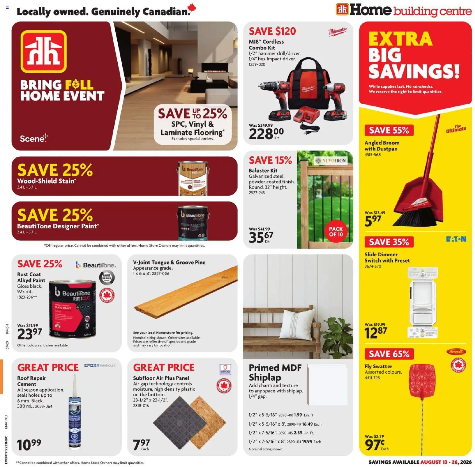 Preview of leaflet Home Hardware flyer - NL from shop Home Hardware is valid from Aug 13, 2026