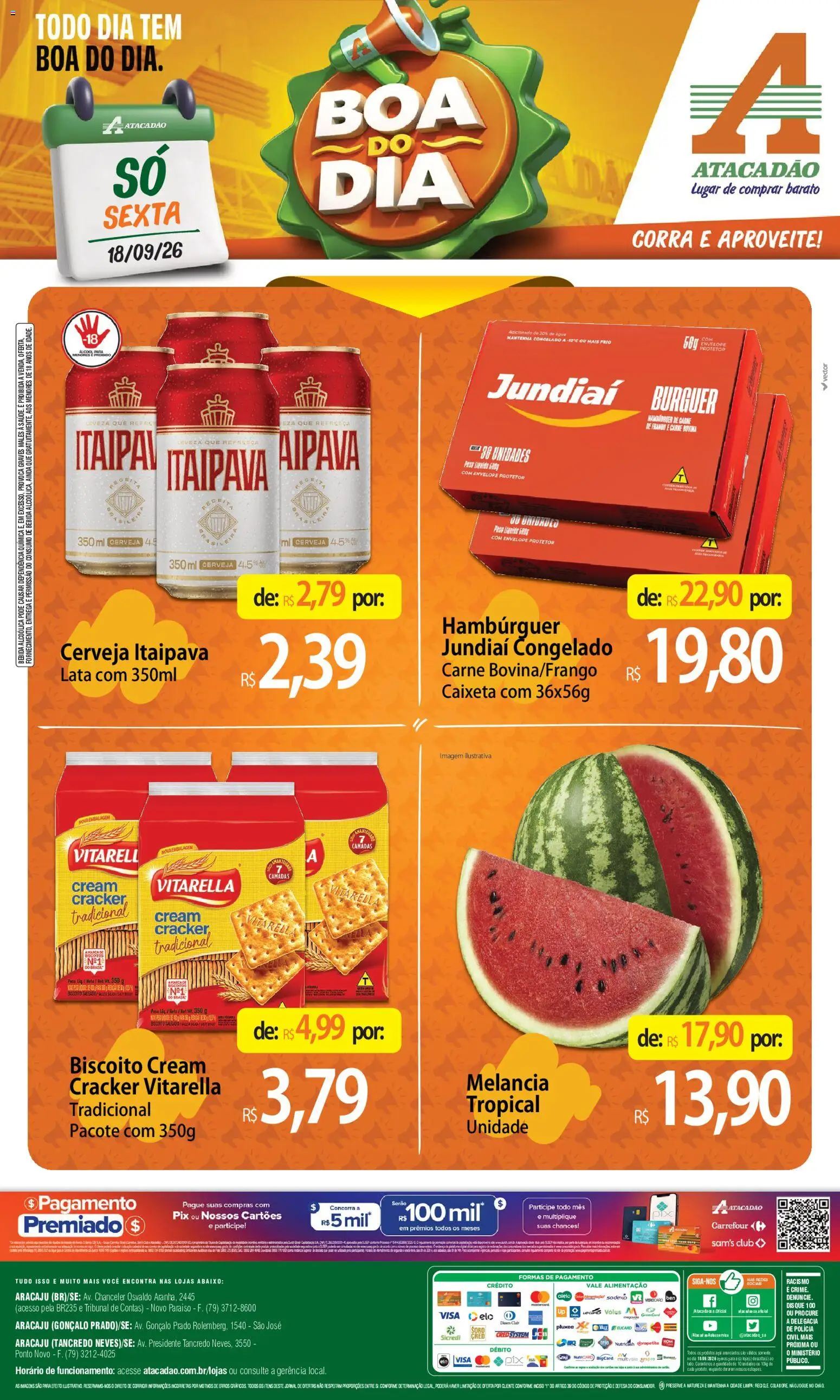 Pré-Visualização do folheto "Atacadão ofertas - SE" da loja Atacadão válido a partir de 18/09/2026