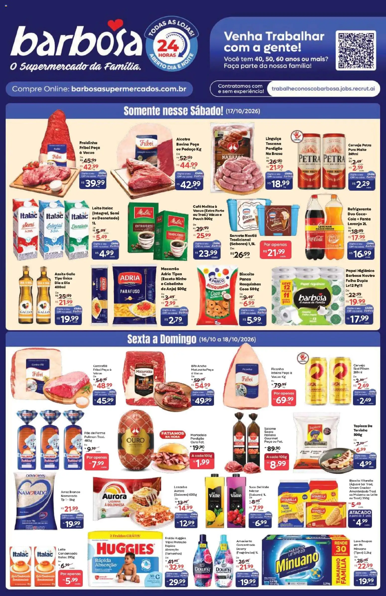 Pré-Visualização do folheto "Barbosa Supermercados ofertas Rede e Interior" da loja Barbosa Supermercados válido a partir de 16/10/2026