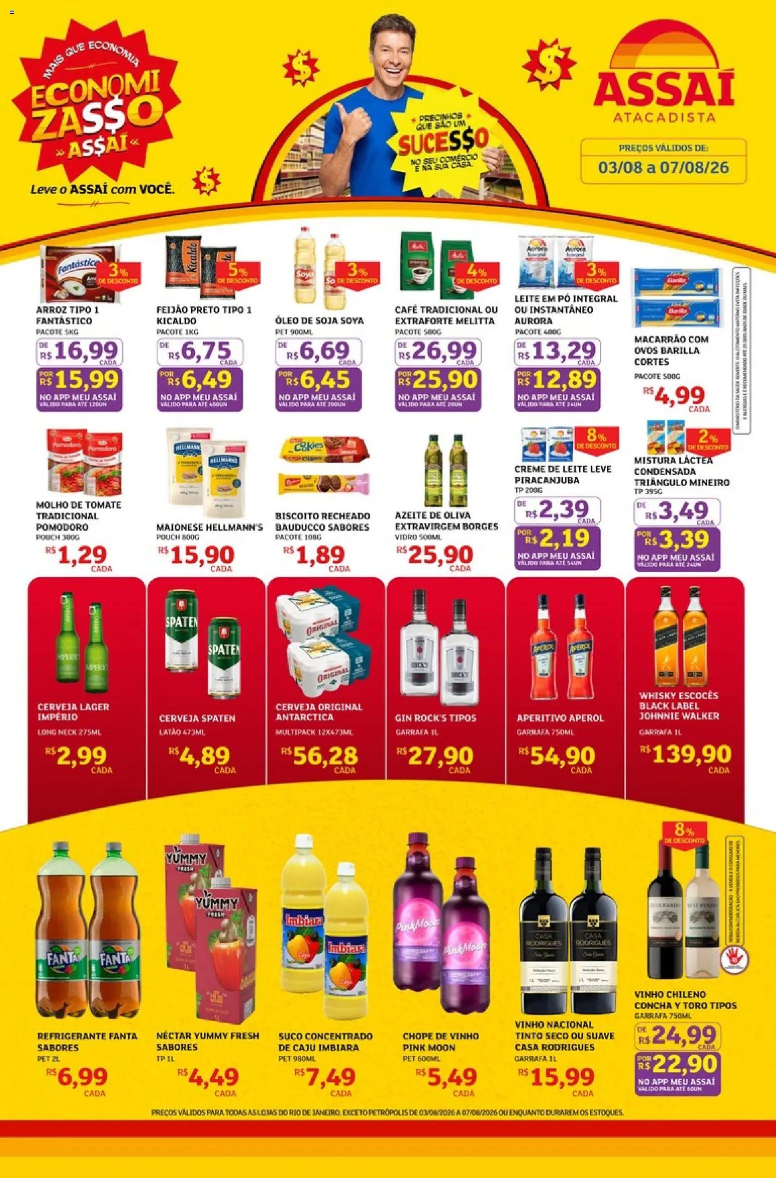 Pré-Visualização do folheto "Assaí Atacadista ofertas - RJ" da loja Assaí Atacadista válido a partir de 03/08/2026